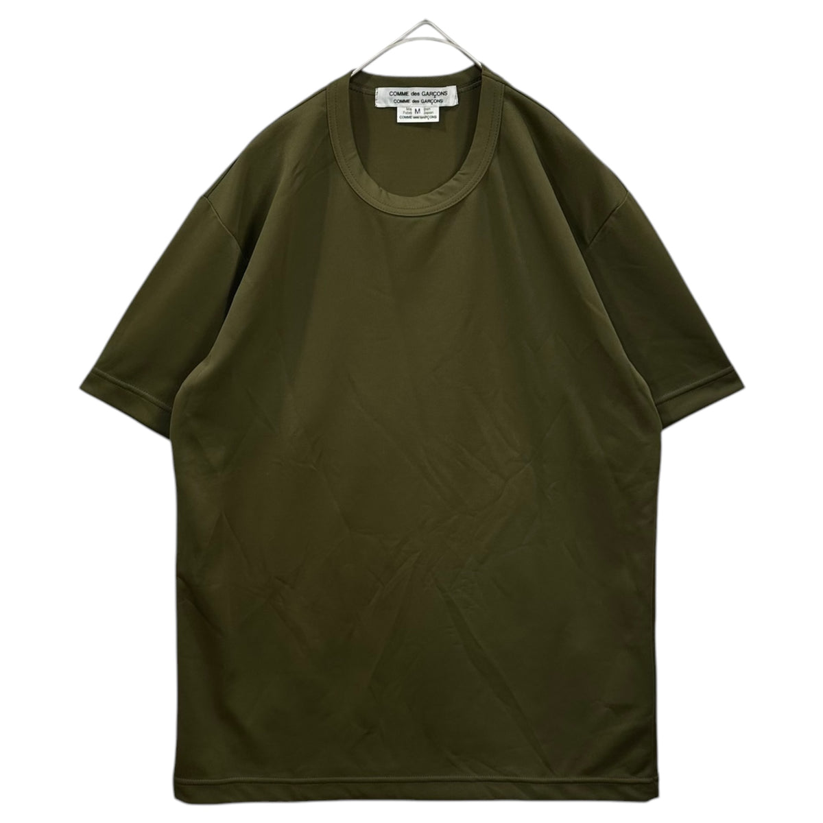 COMME des GARCONS COMME des GARCONS(コムデギャルソンコムデギャルソン) 2025AW Polyester Tee ポリエステル Tシャツ RO-T024 M オリーブ