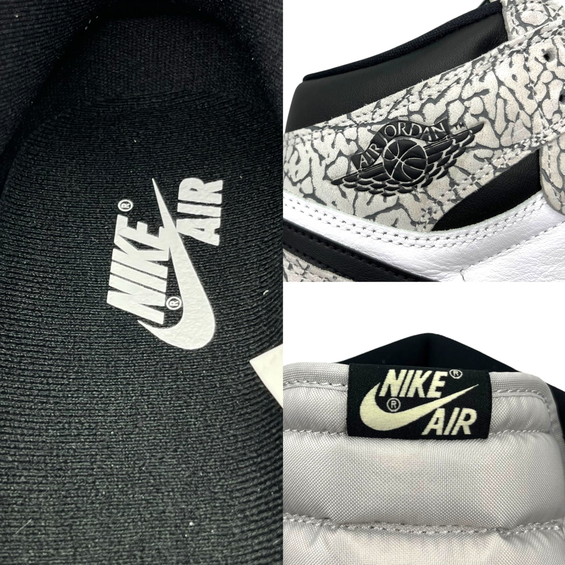 NIKE(ナイキ) Air Jordan 1 High OG "White Cement/Safari" エアジョーダン1 ハイ ホワイト セメント DZ5485-052 27cm ホワイト×グレー 箱付 ハイカット スニーカー