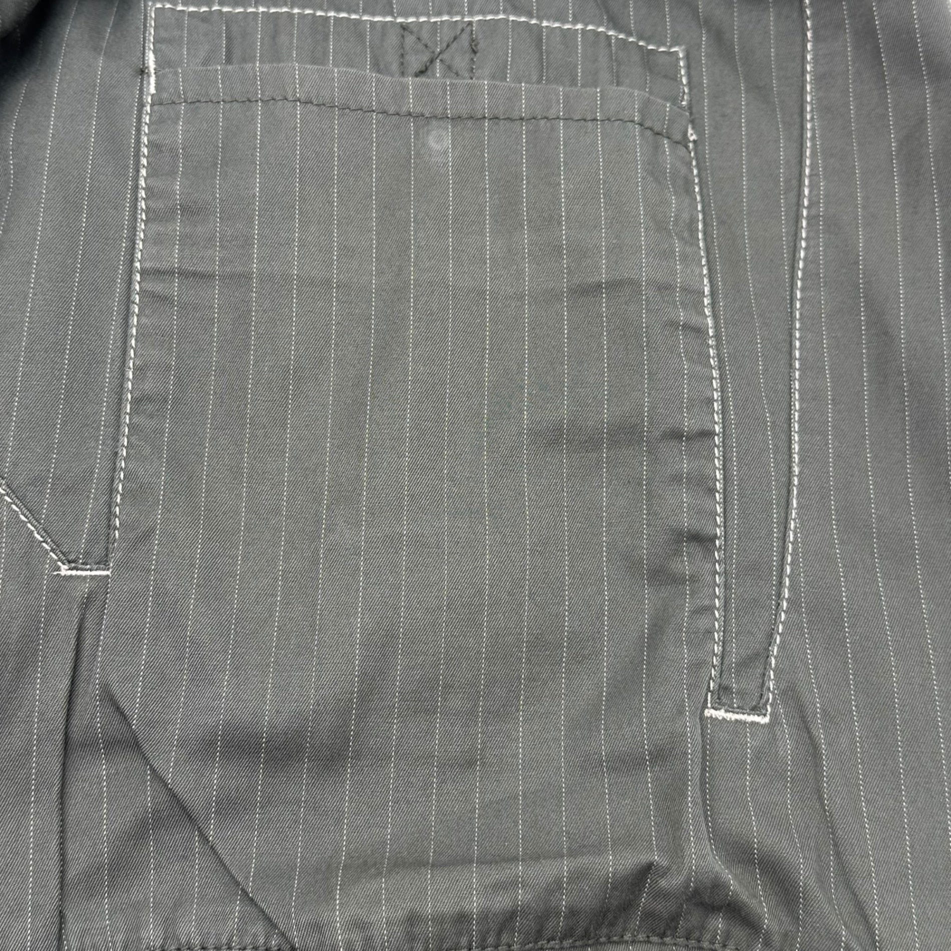 MARITHE FRANCOIS GIRBAUD(マリテフランソワジルボー) 00's Modified Gimmick Striped Cargo Pants 変形 ギミック ストライプ カーゴ パンツ M6-2937 M カーキ