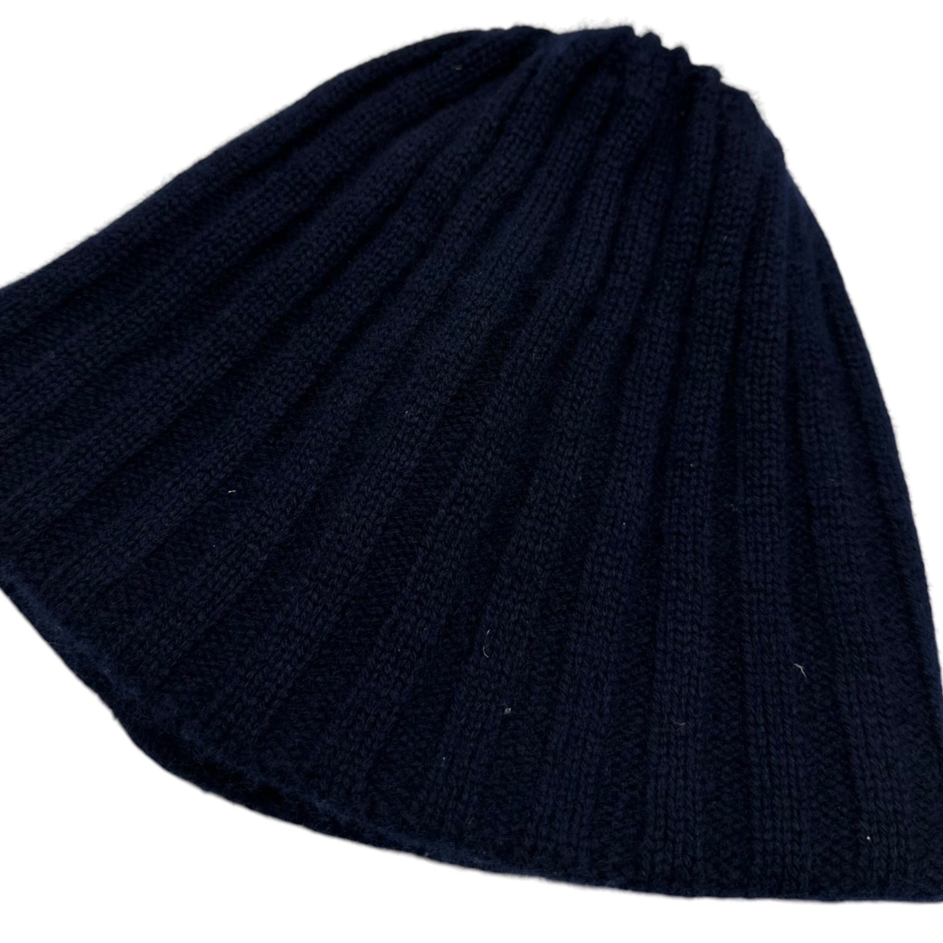 CA4LA(カシラ) 100% Cashmere Beanie カシミア 100% ビーニー ネイビー ニット帽