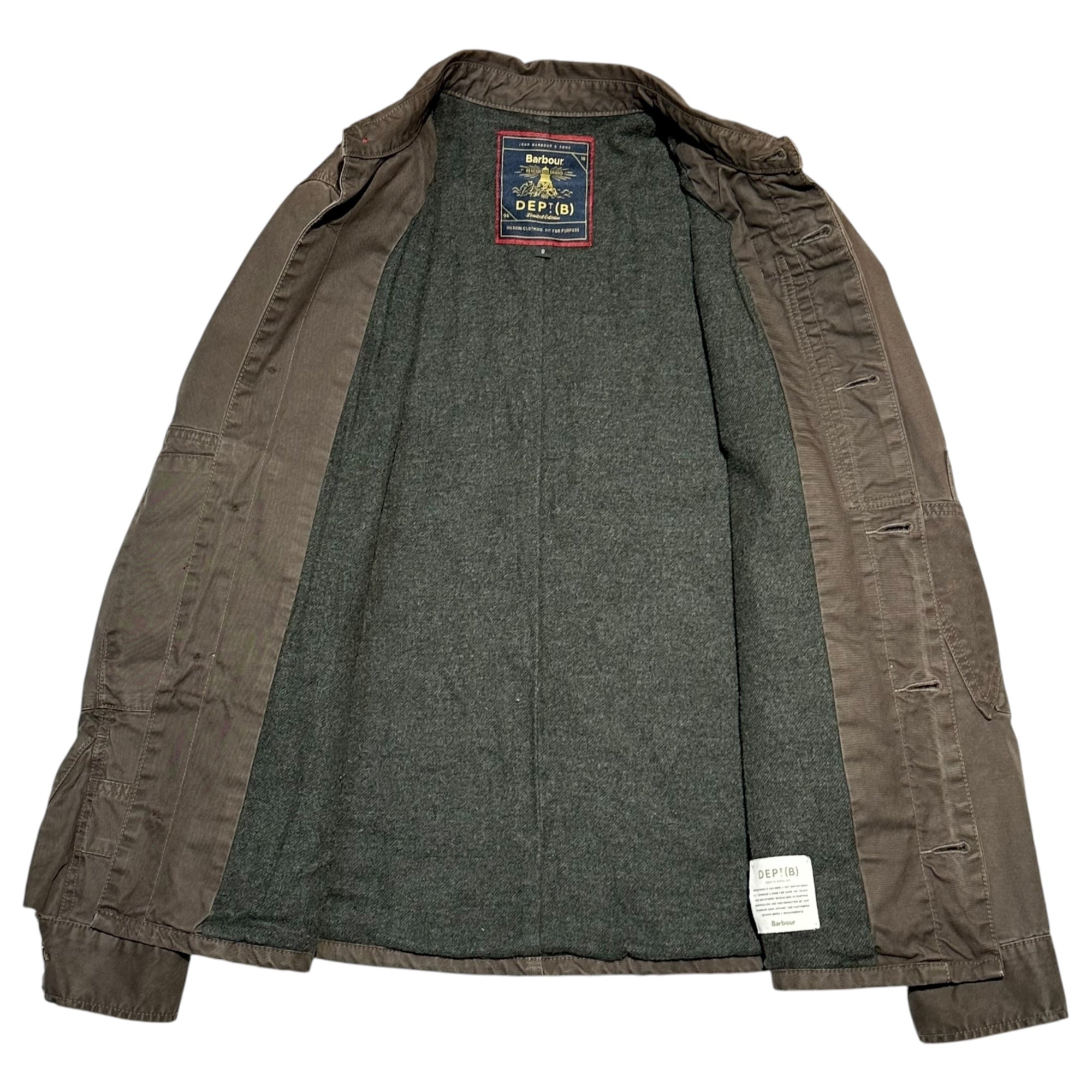 Barbour(バブアー) Dept. (B) Wool Liner Coverall デプト ウール ライナー カバーオール MCA0260OL51 S グレー ミリタリー ジャケット