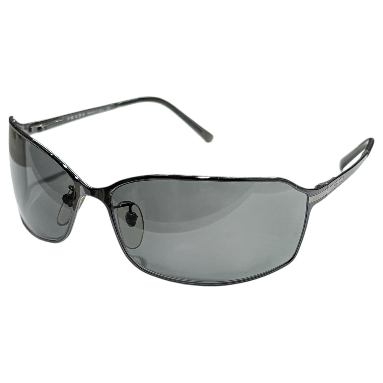 PRADA(プラダ) Side Logo Metal Frame Sunglasses サイド ロゴ メタル フレーム サングラス SPR58G 69□15 ガンメタル×シルバー