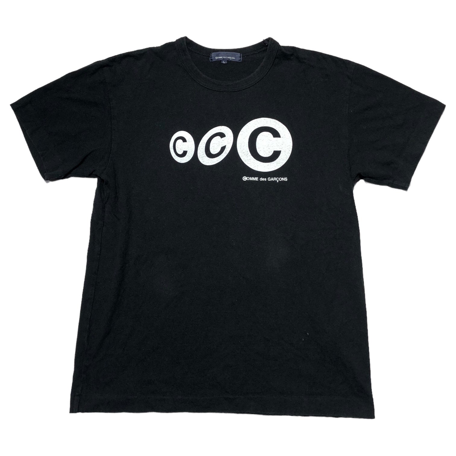 COMME des GARCONS(コムデギャルソン) 青山限定 © logo print T-shirt ロゴ プリント Tシャツ KJ-T001 L ブラック AD2019