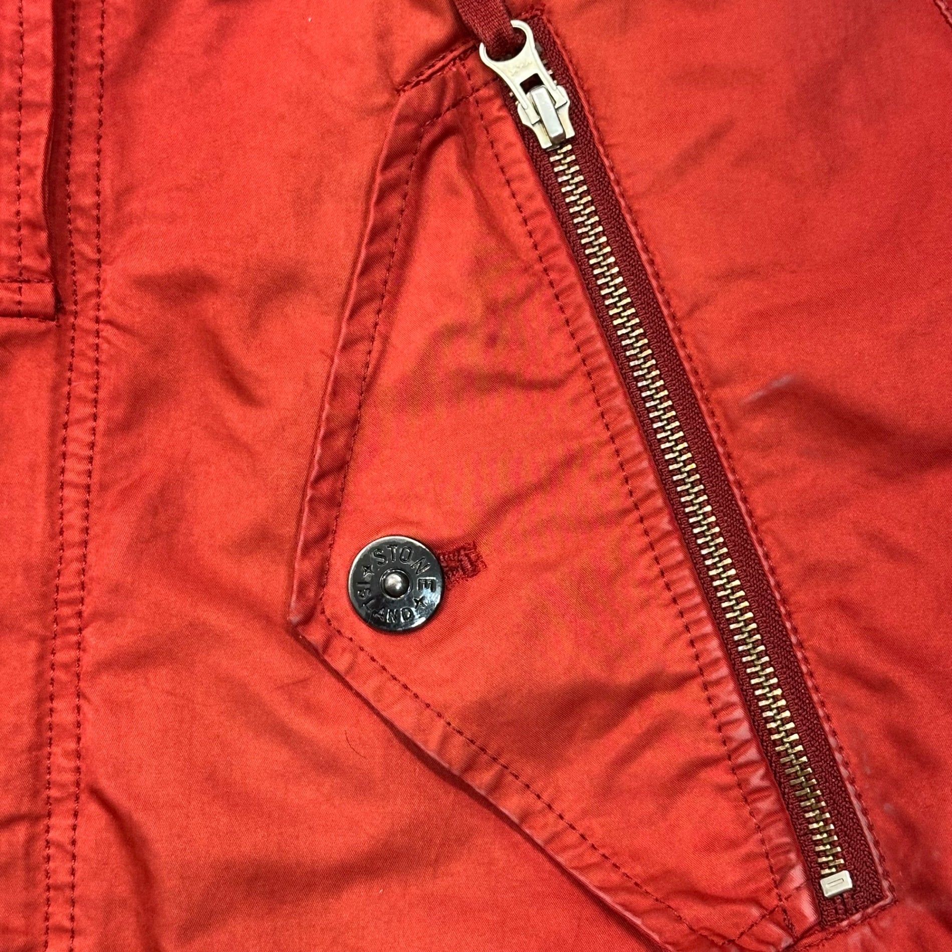 STONE ISLAND(ストーンアイランド) 09AW DAVID-TC FIELD PARKA デビッド TC フィールド パーカー 51154N49 表記無(ML程度) レッド モッズ ジャケット