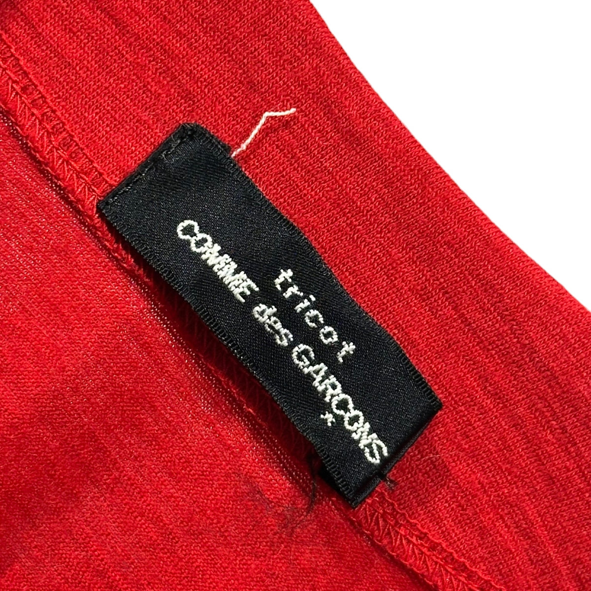 tricot COMME des GARCONS(トリココムデギャルソン) 1994SS Stitch-Work Snap-Button Wool Cardigan ステッチ ワーク スナップ ボタン ウール カーディガン TT-040750 FREE レッド AD1993 90s アーカイブ