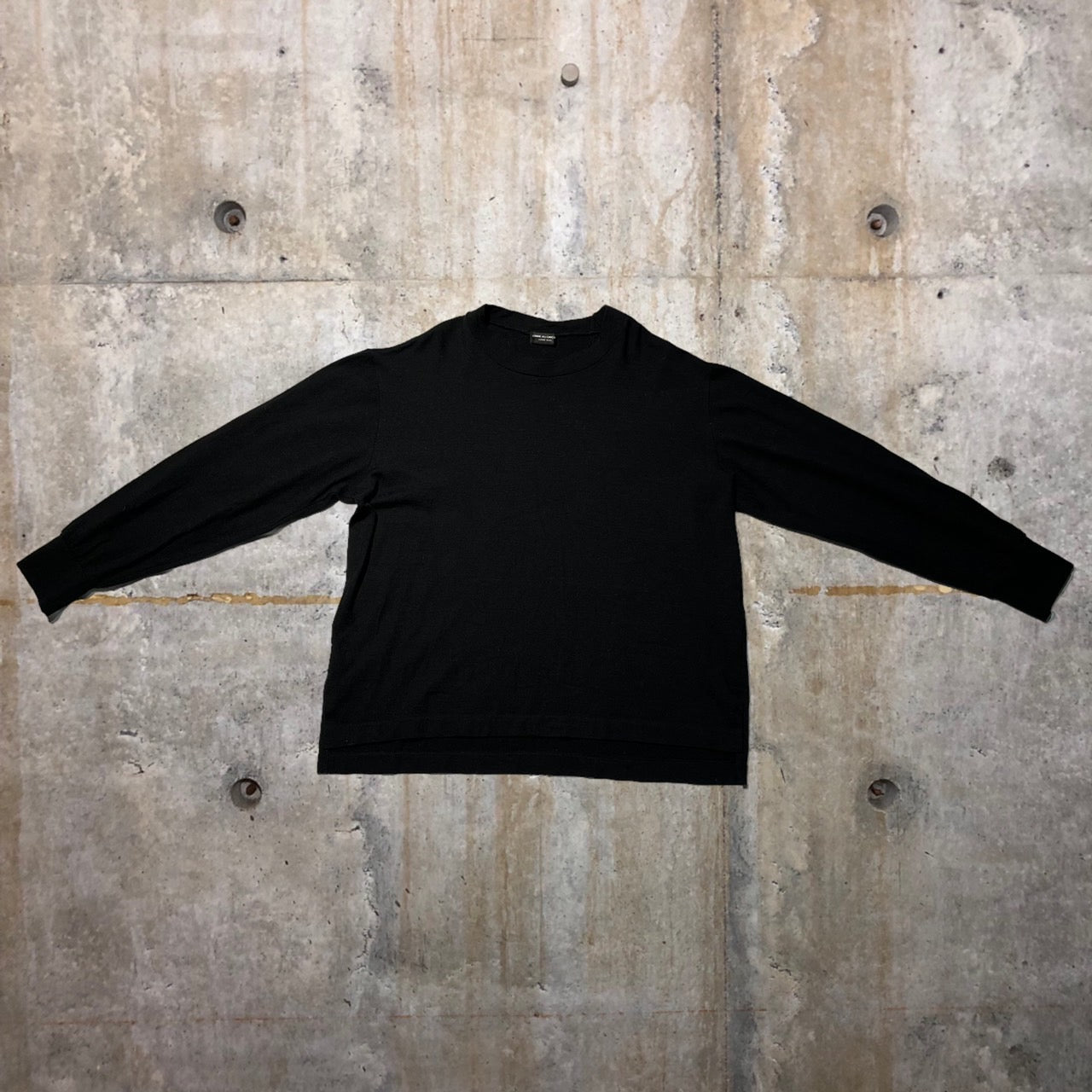 COMME des GARCONS HOMME PLUS(コムデギャルソンオムプリュス) 80'sウールL/Sカットソー PT-050120 表記なし(S~M程度) ブラック