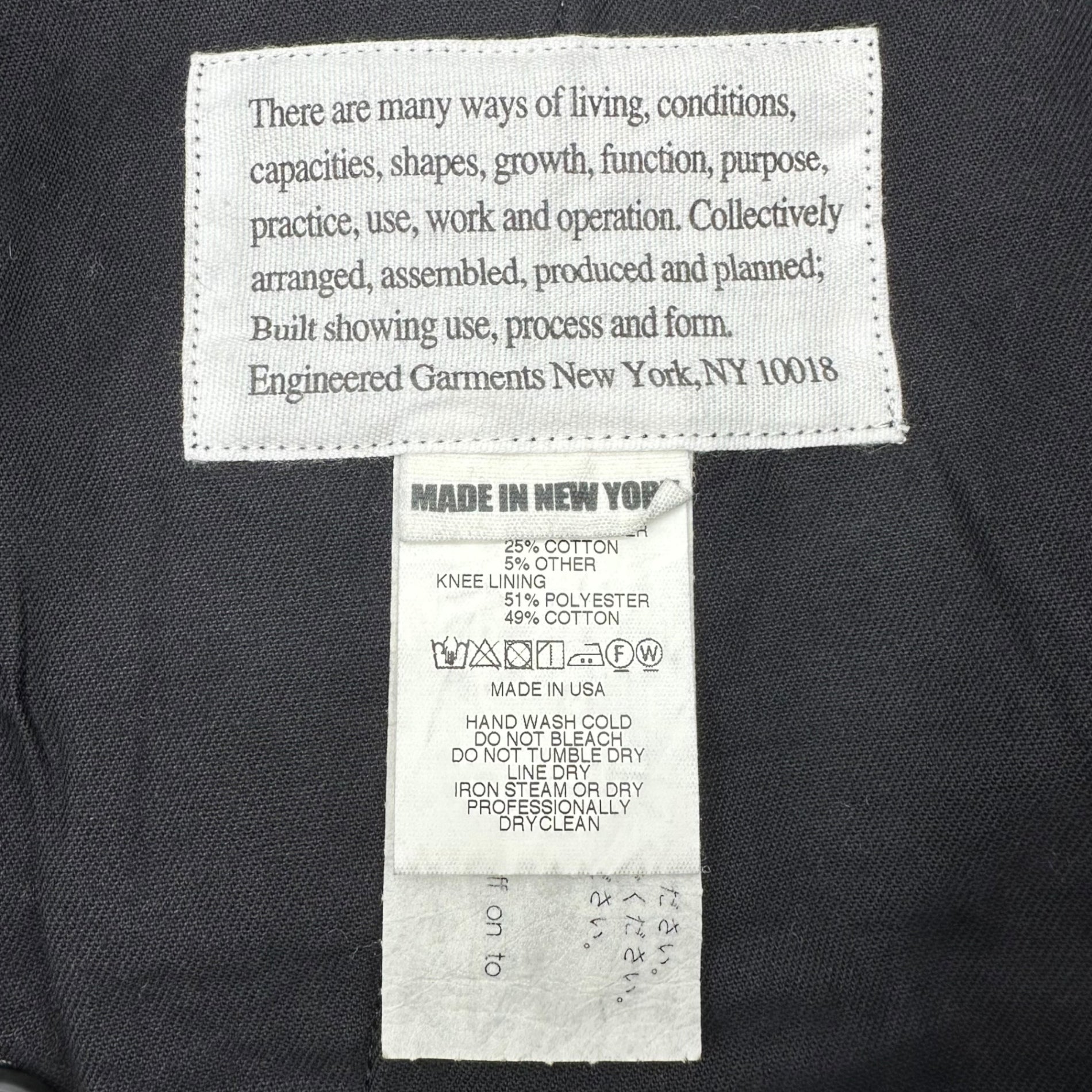 Engineered Garments(エンジニアードガーメンツ) 20AW Emarson Pant Wool hound's-tooth pattern エマーソン パンツ ウール 千鳥柄 M グレー 2タック スラックス