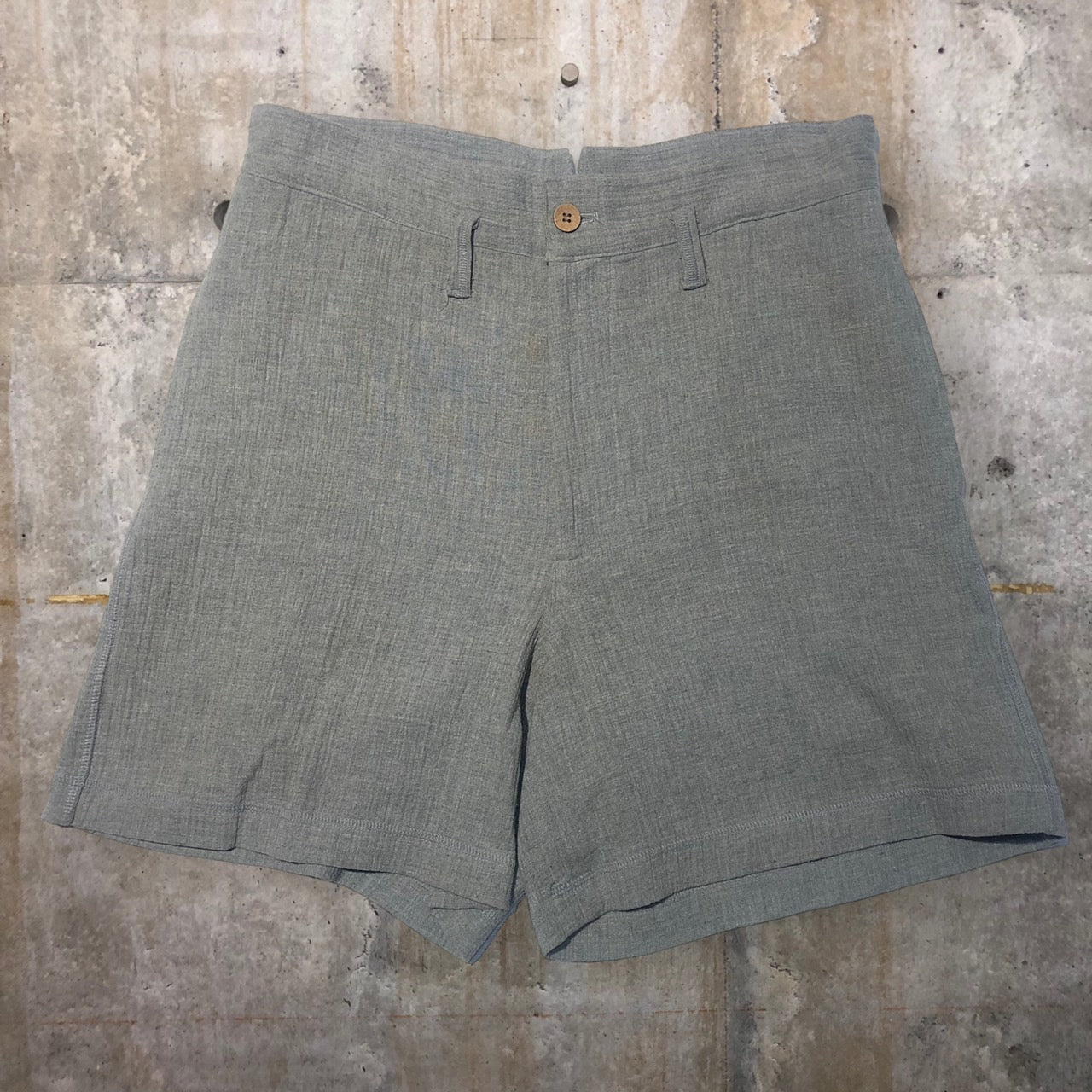i.s. ISSEY MIYAKE(アイエス イッセイミヤケ) 90’s cotton wide half pants/コットンワイドハーフパンツ IS 41-FF044 M(メンズサイズ) グレー