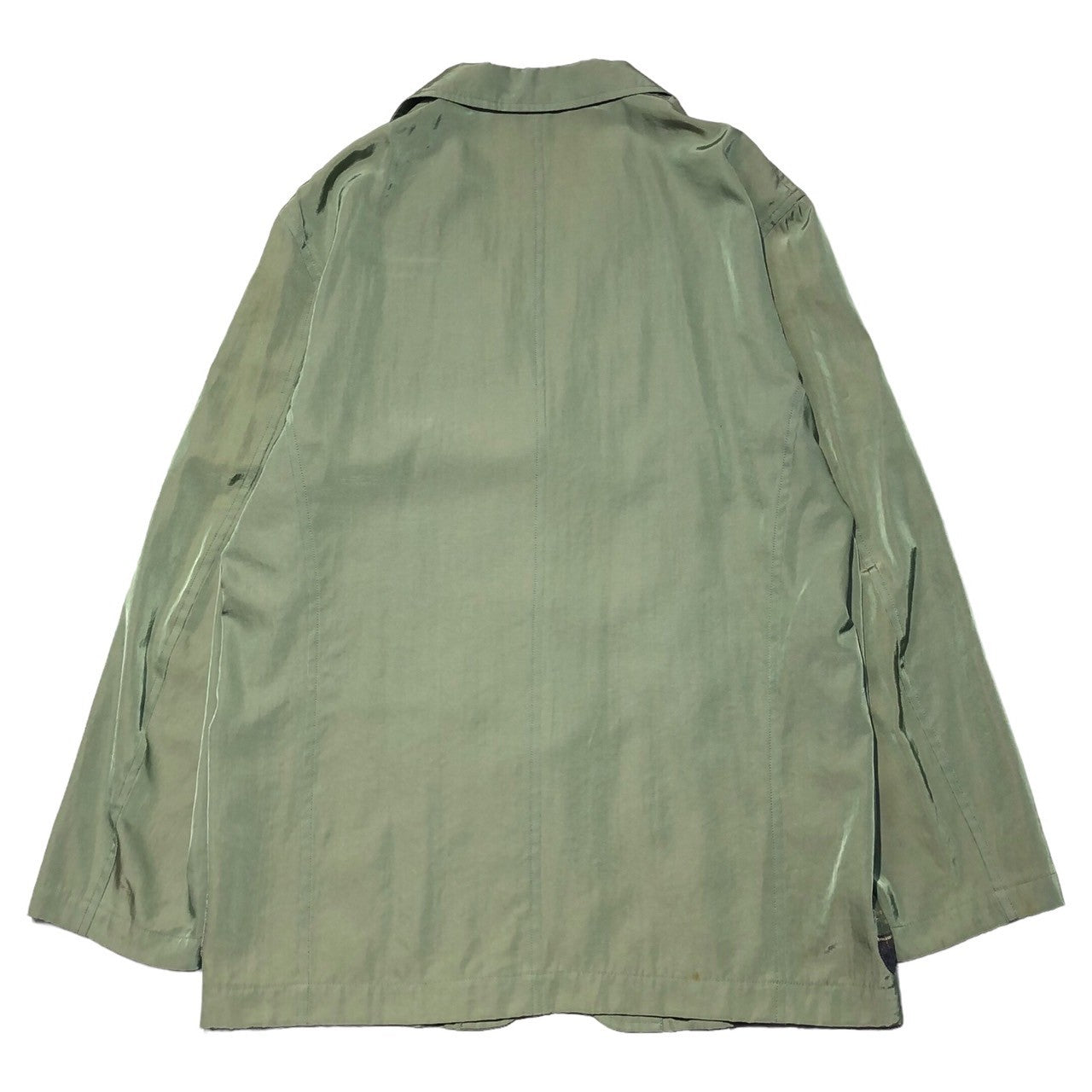 92SS エスニック期 Ethnic all silk pocket 3B jacket エスニック オール シルク ポケット 3B ジャケット PJ-110630 M カーキ AD1991 コレクションランウウェイ着用モデル