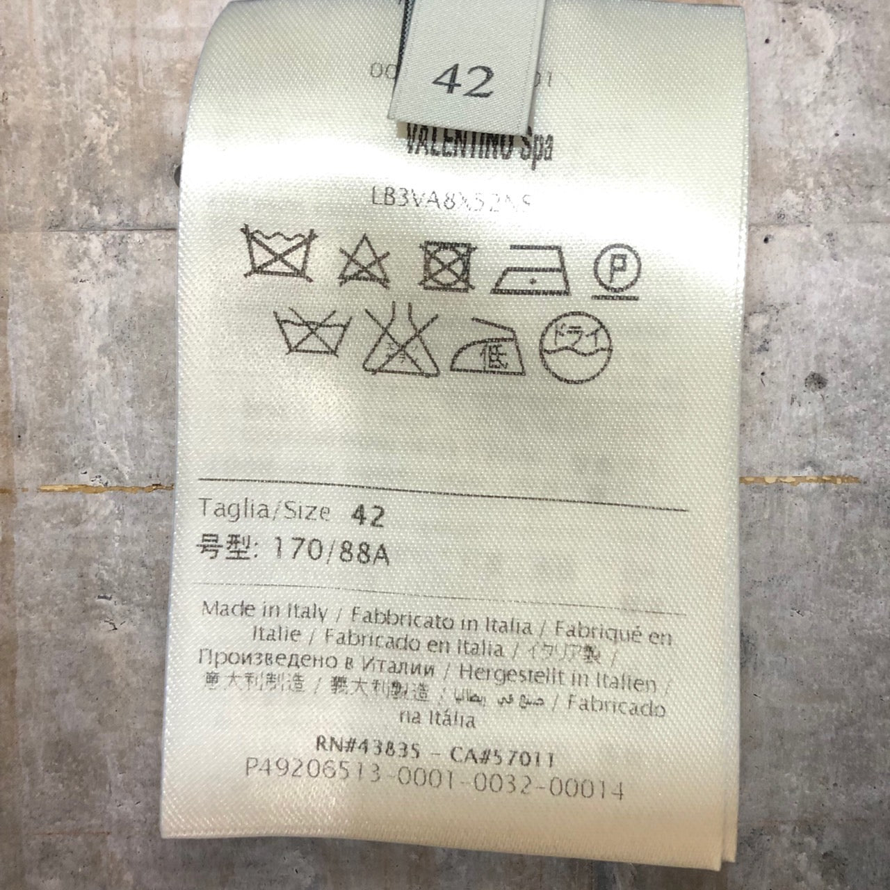 VALENTINO(ヴァレンティノ/ヴァレンチノ) スタッズツイードワンピース/長袖 LB3VA8X52NS 42(XLサイズ程度) グレー