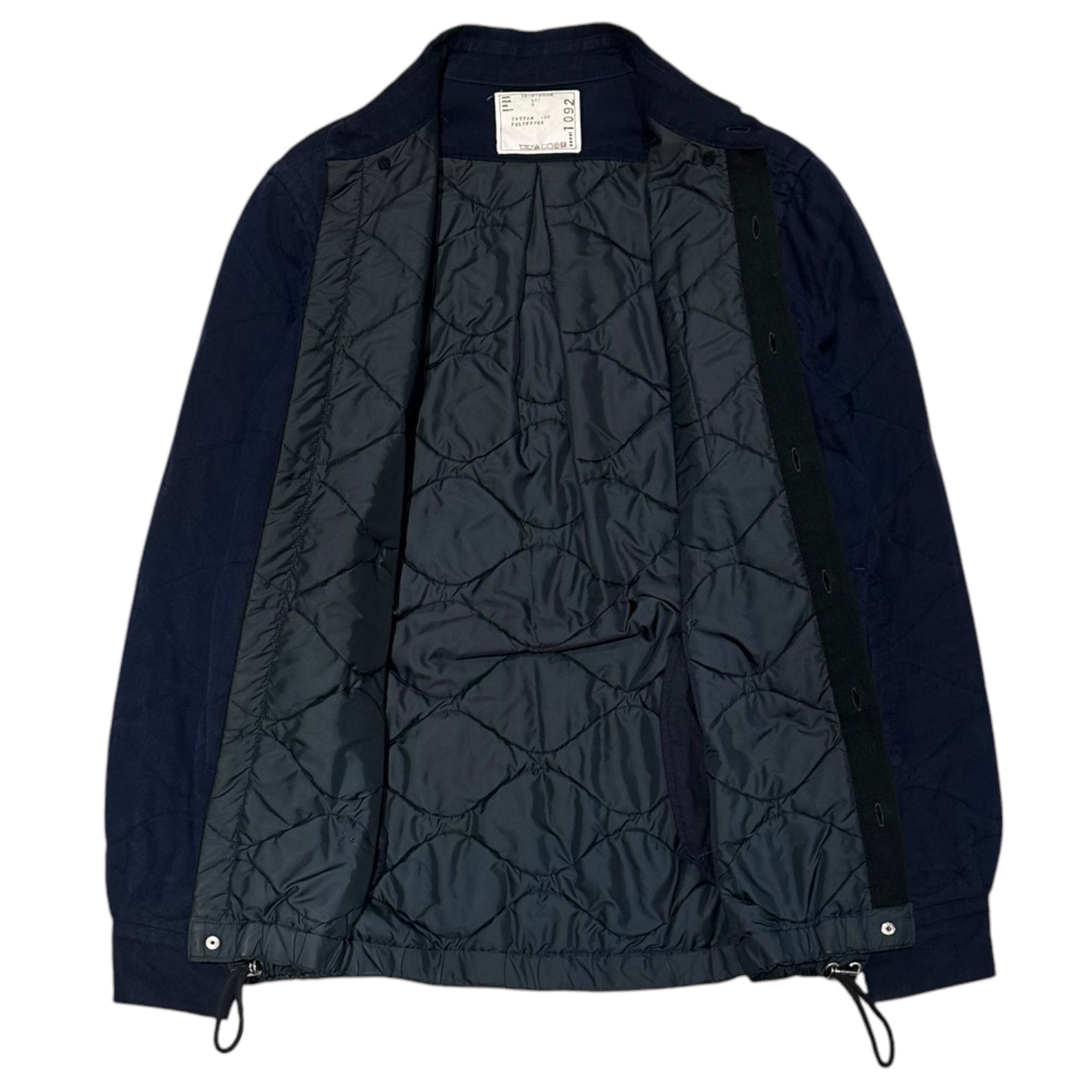 sacai(サカイ) 2016AW Quilted Drawstring Shirt Jacket キルティング ドローコード シャツ ジャケット 16-01092M 2 ネイビー