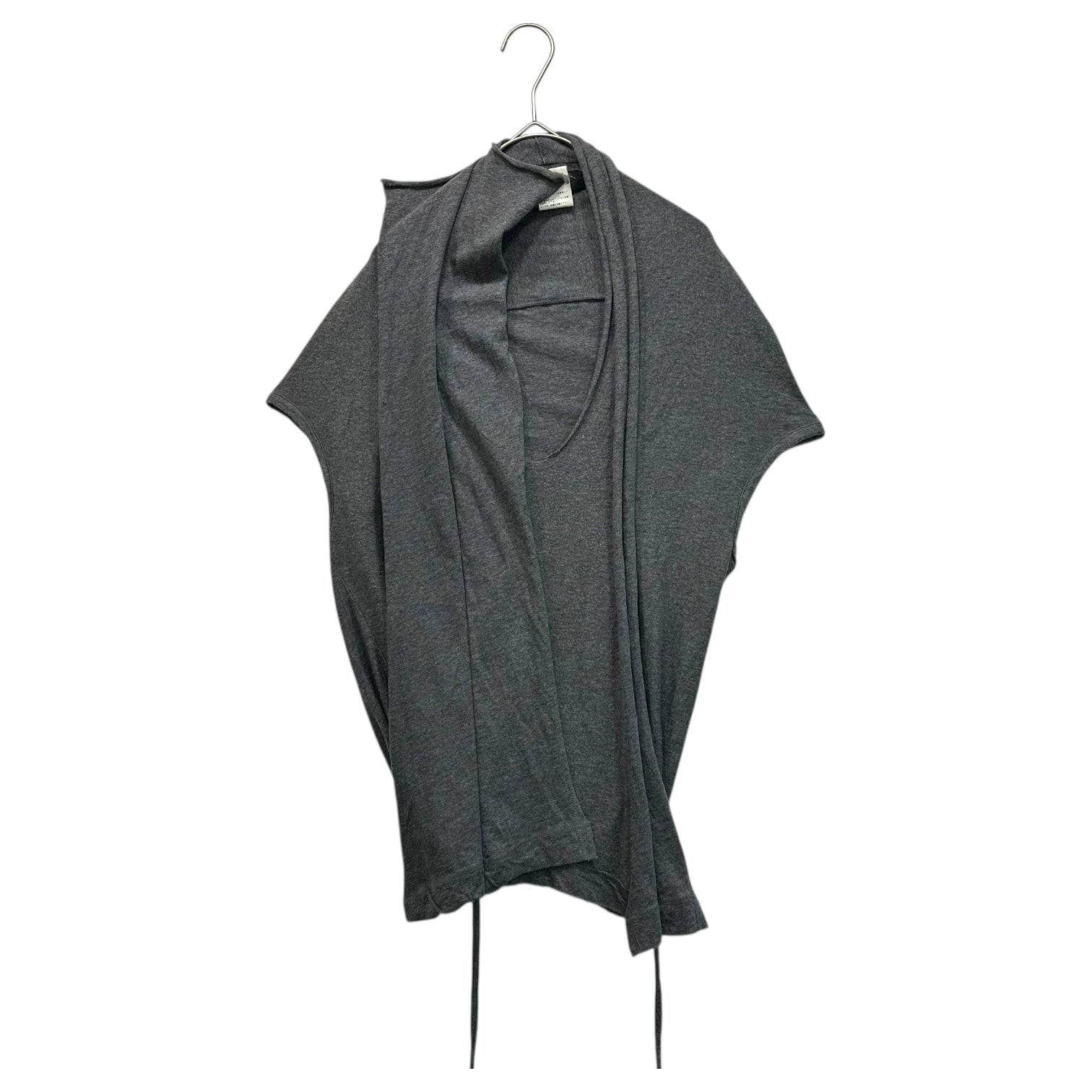Y's(ワイズ) U-neck Asymmetric Sleeveless Top Uネック 変形 ノースリーブ トップ カットソー YS-T73-553 3(L程度) グレー