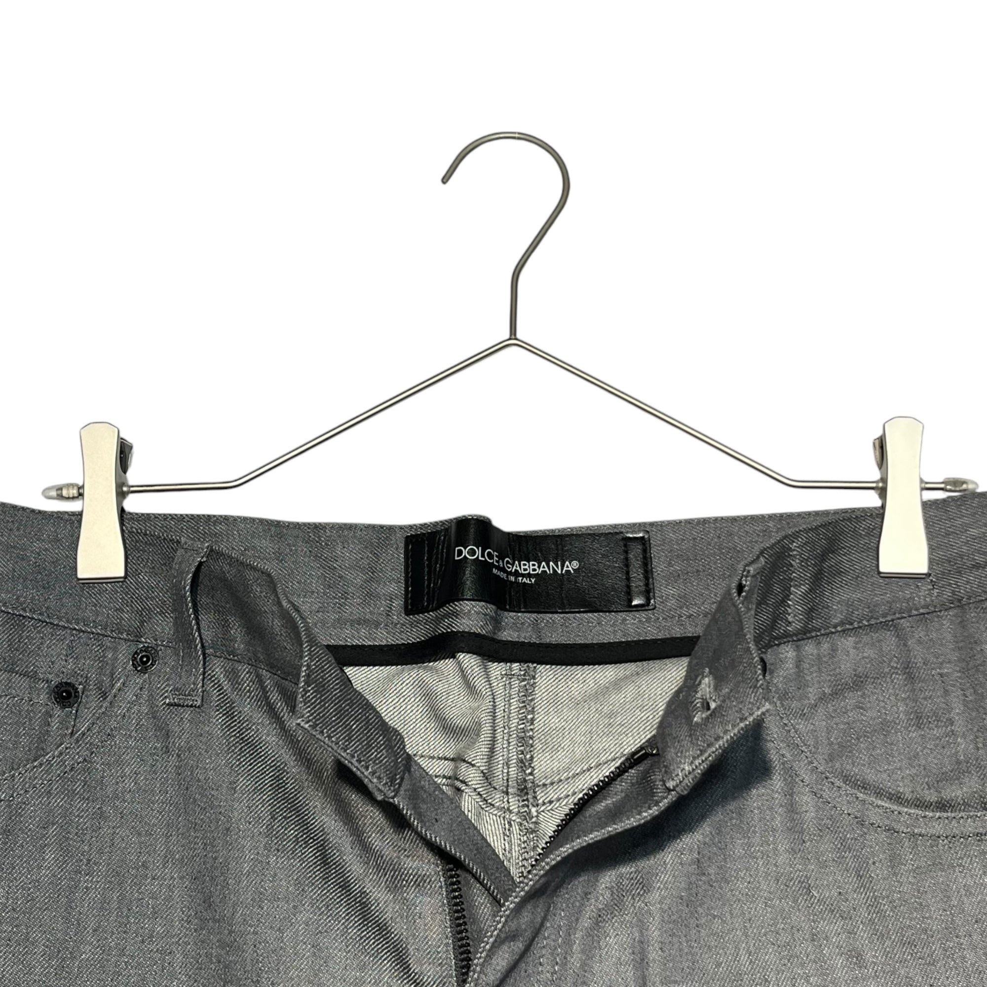 DOLCE&GABBANA(ドルチェ&ガッバーナドルガバ) Straight denim pants ストレート デニム パンツ G641LD G8P99 48(L程度) グレー