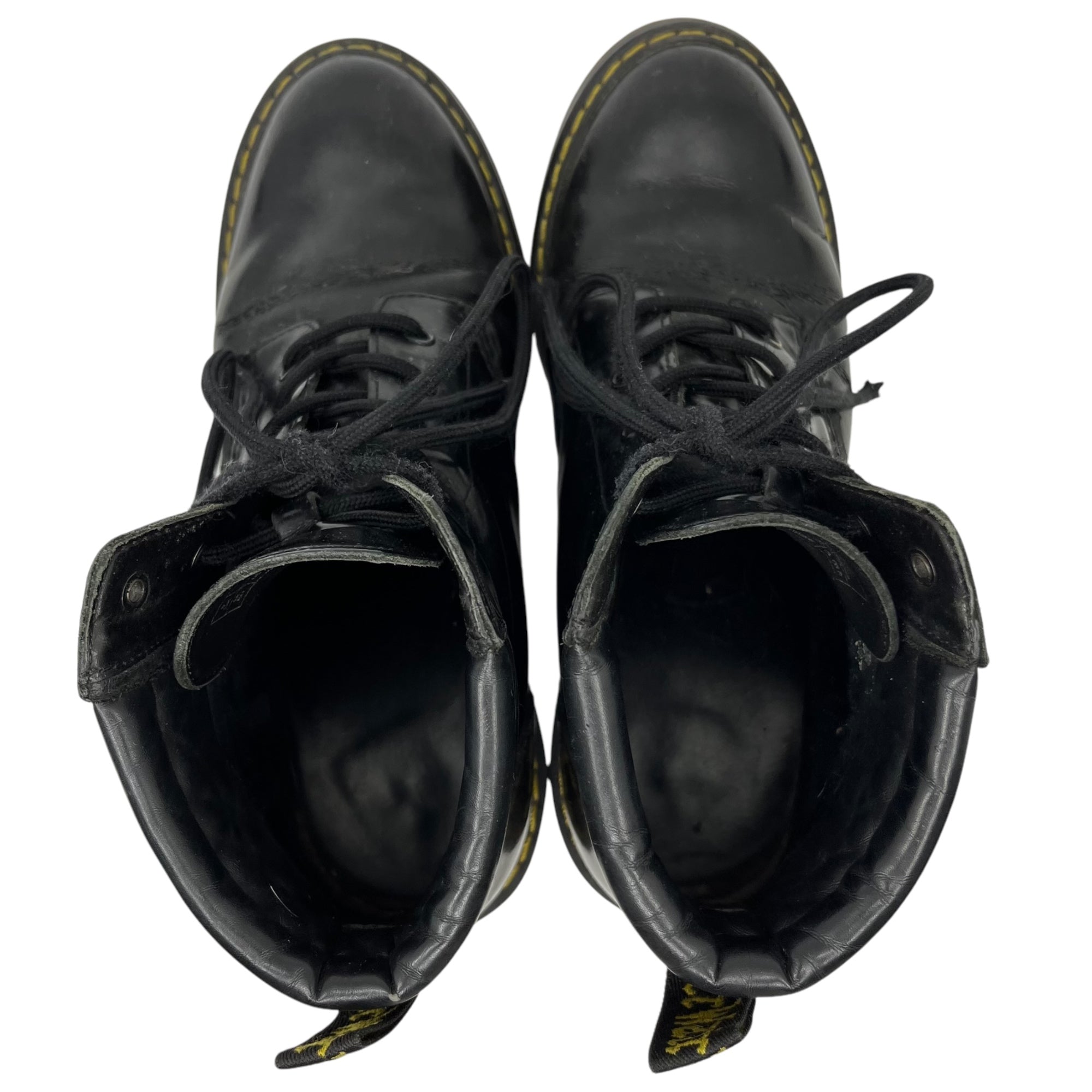 DR.MARTENS(ドクターマーチン) Patent leather 6 hole wide heel boots パテントレザー 6ホール ワイドヒール ブーツ UK5(24.0cm程度) ブラック
