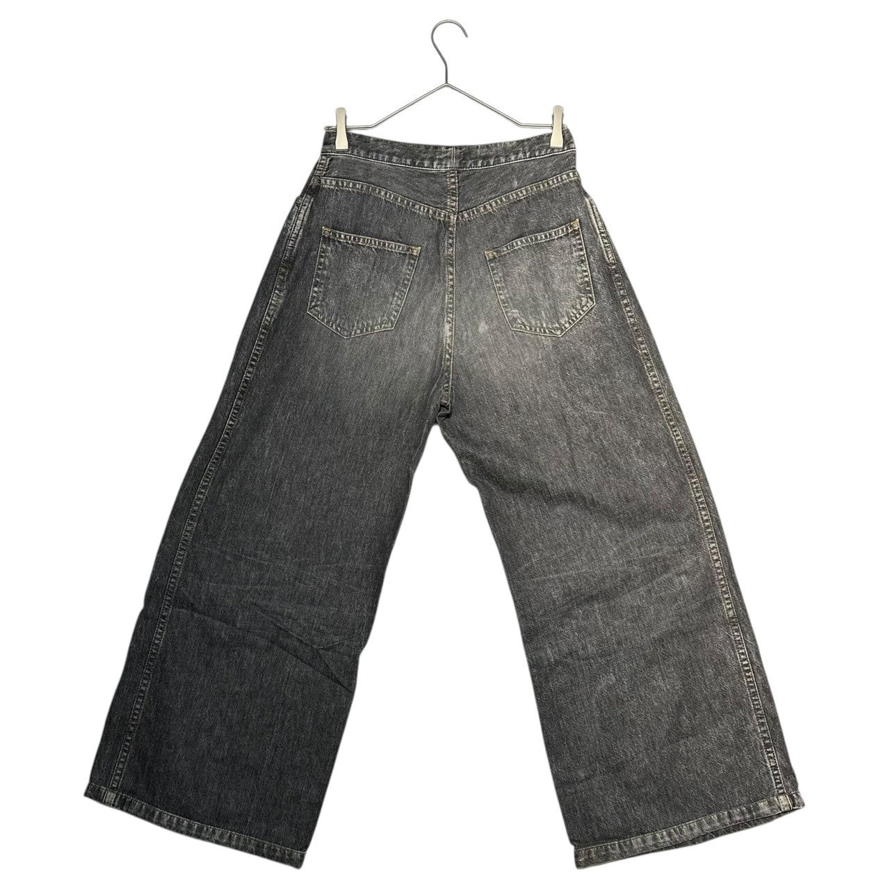 JOHN LAWRENCE SULLIVAN(ジョンローレンスサリバン) RIGID DENIM WIDE PANTS リジッド デニム ワイド パンツ JLSW-12 S ブラック
