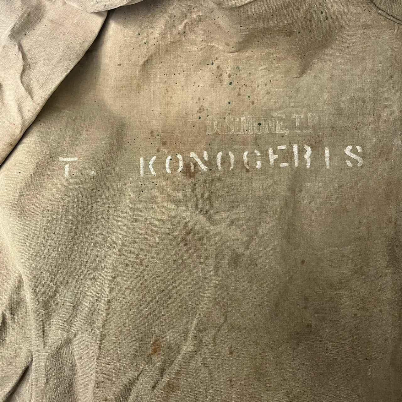 US NAVY(アメリカ海軍) 1940's~ N2 PULLOVER RAIN PARKA/ヴィンテージプルオーバーレインパーカー NOs 99086 MEDIUM カーキ 最初期型 TALONジップ NAVY DEPARTMENT 40年代~ 実物/軍物