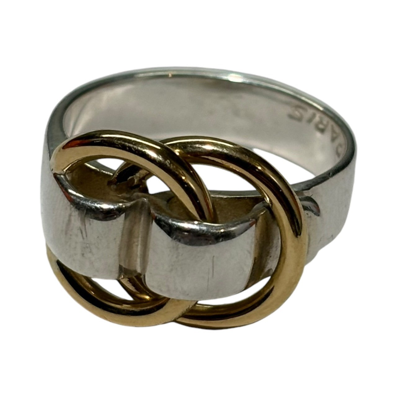 HERMES(エルメス) Deux anneaux Ring ドゥザノー リング 55(15号) シルバー×ゴールド SV925/K18 YG750