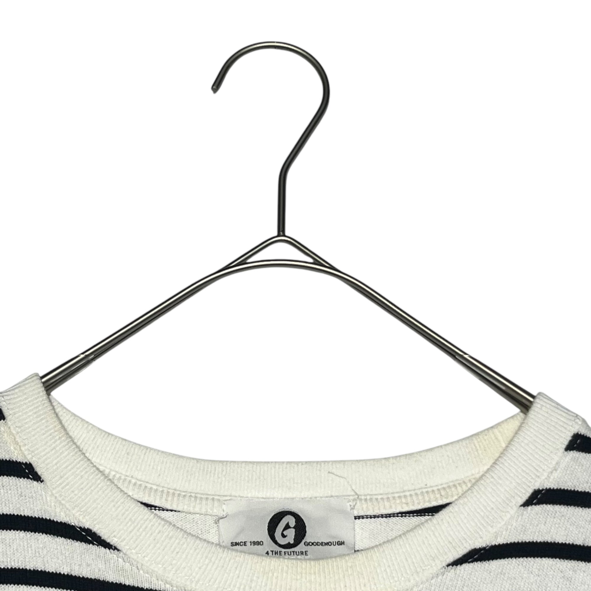 GOODENOUGH(グッドイナフ) Switching border T-shirt 切替 ボーダー Tシャツ 復刻 M ホワイト×ネイビー