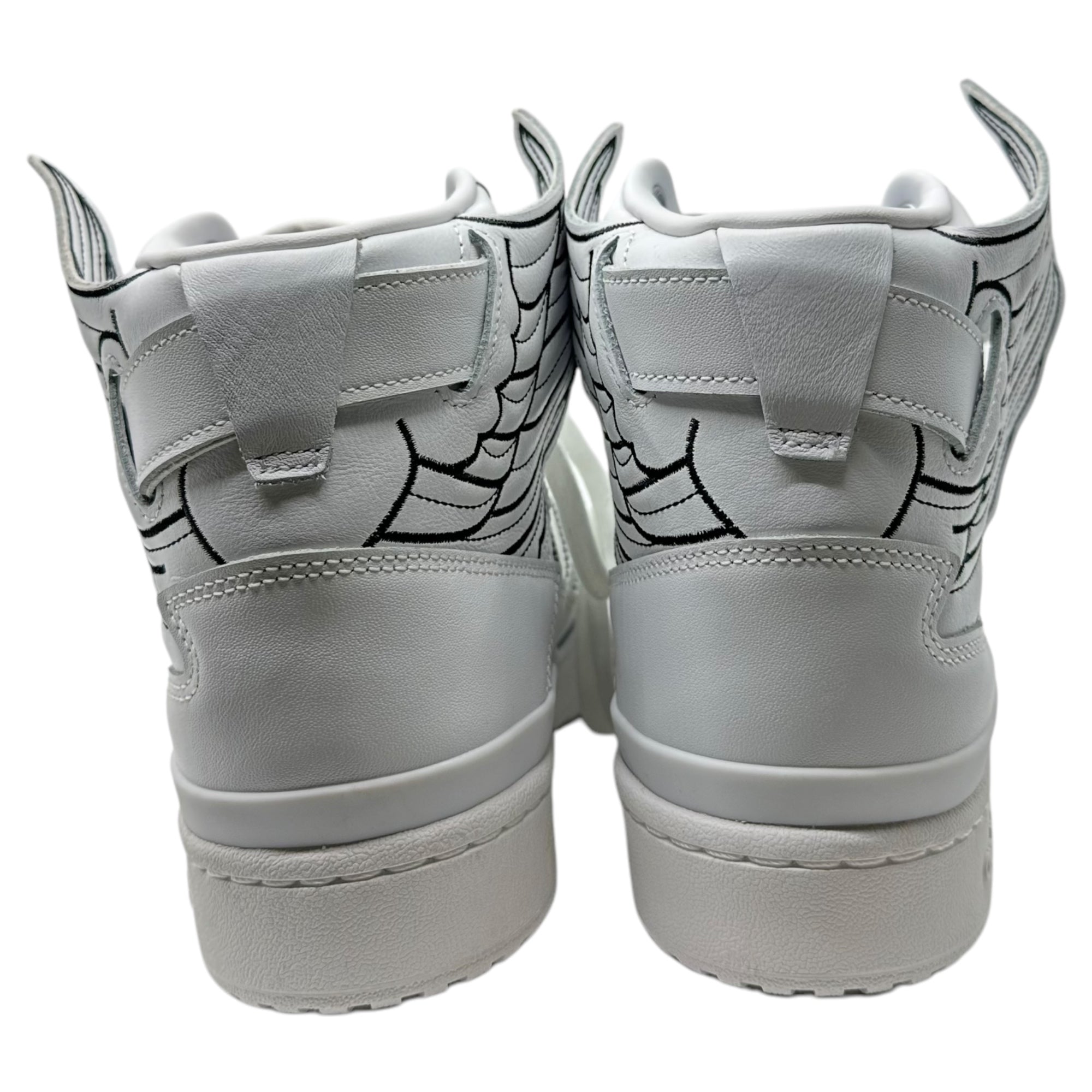 adidas × Jeremy Scott (アディダス × ジェレミースコット) Forum High4.0 NEW WINGS ジェレミースコット フォーラム ハイ ニューウィングス スニーカー GX9445 26.5cm ホワイト×ブラック