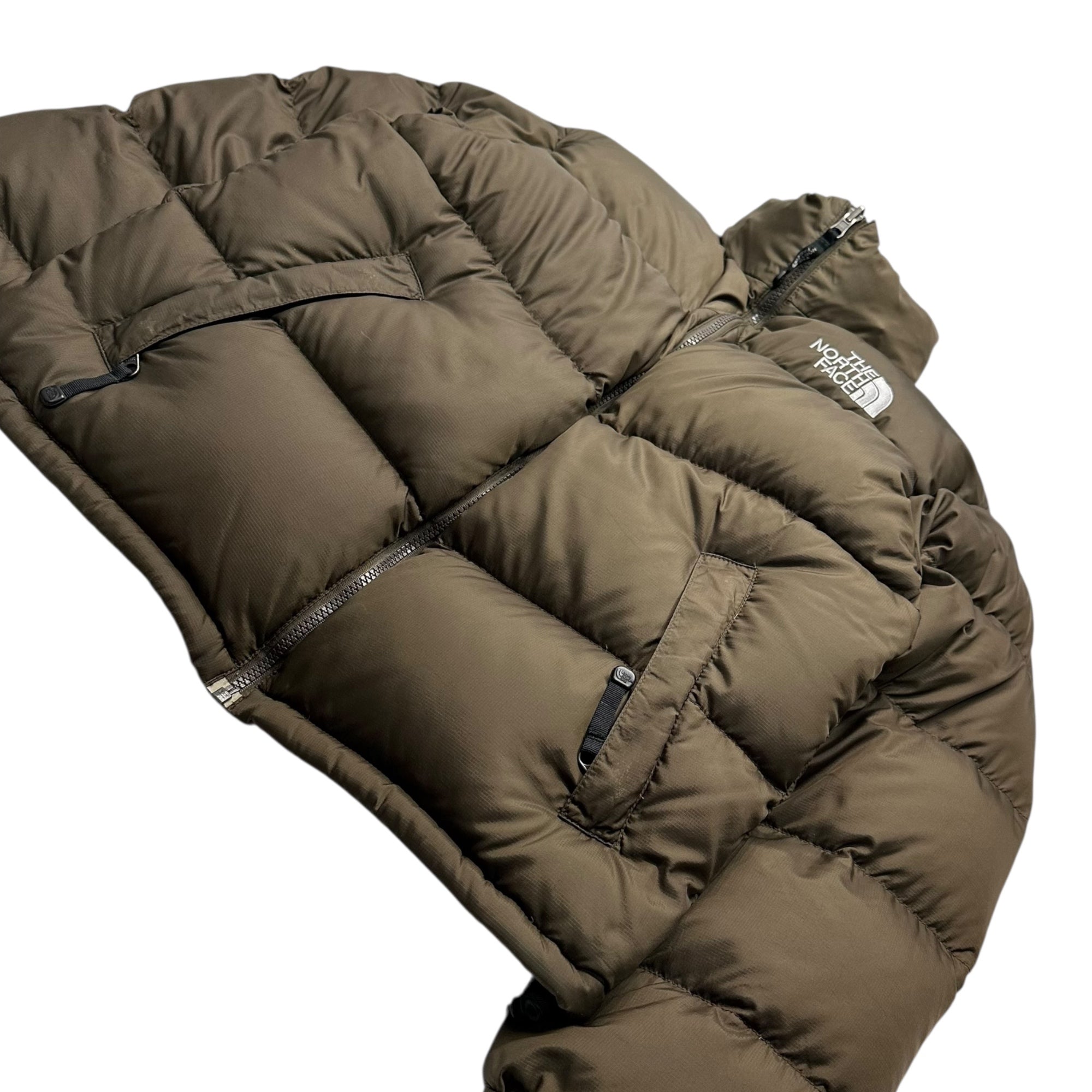 THE NORTH FACE(ノースフェイス) 00's Nuptse Down Jacket ヌプシ ダウン ジャケット センター ロゴ ND01586 S ブラウン 700 fill