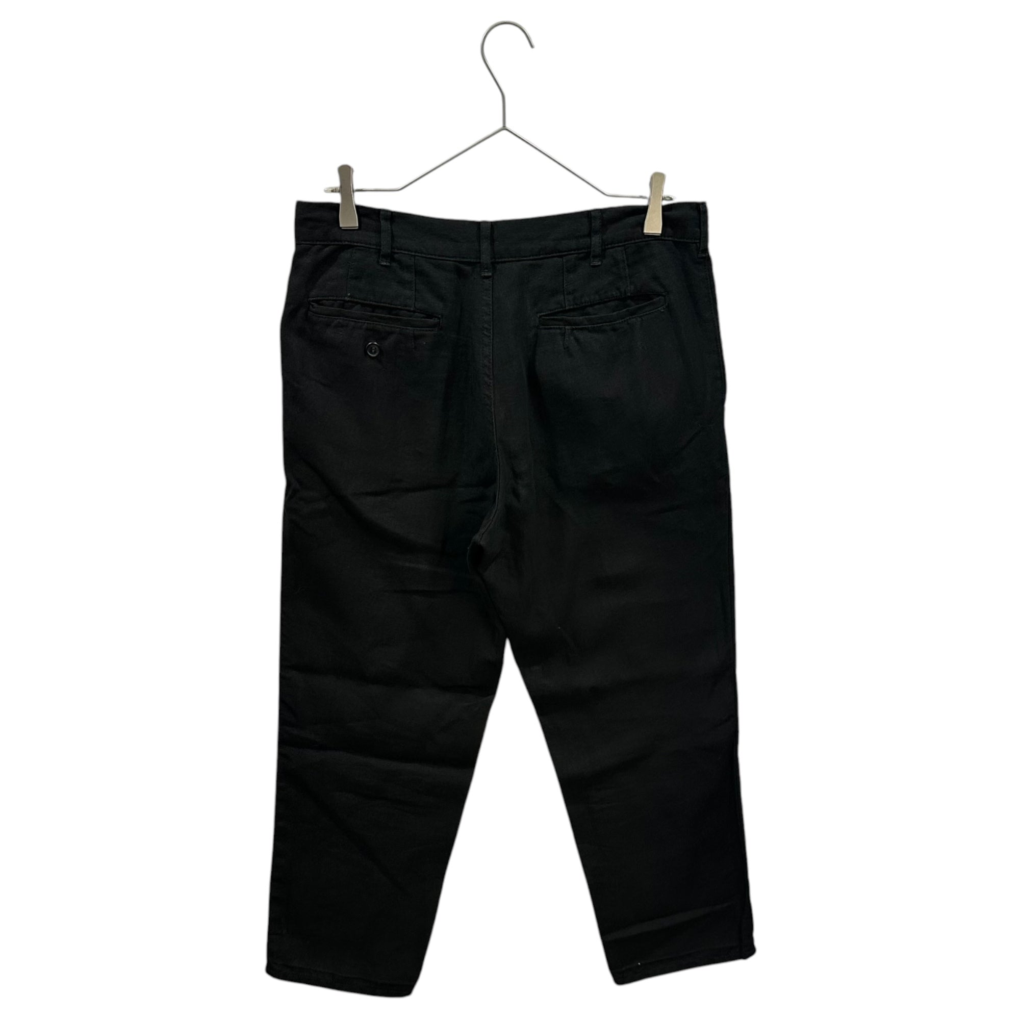 COMME des GARCONS HOMME PLUS(コムデギャルソンオムプリュス) 2015SS Linen Tapered Pants リネン テーパード パンツ PO-P091 M ブラック AD2014