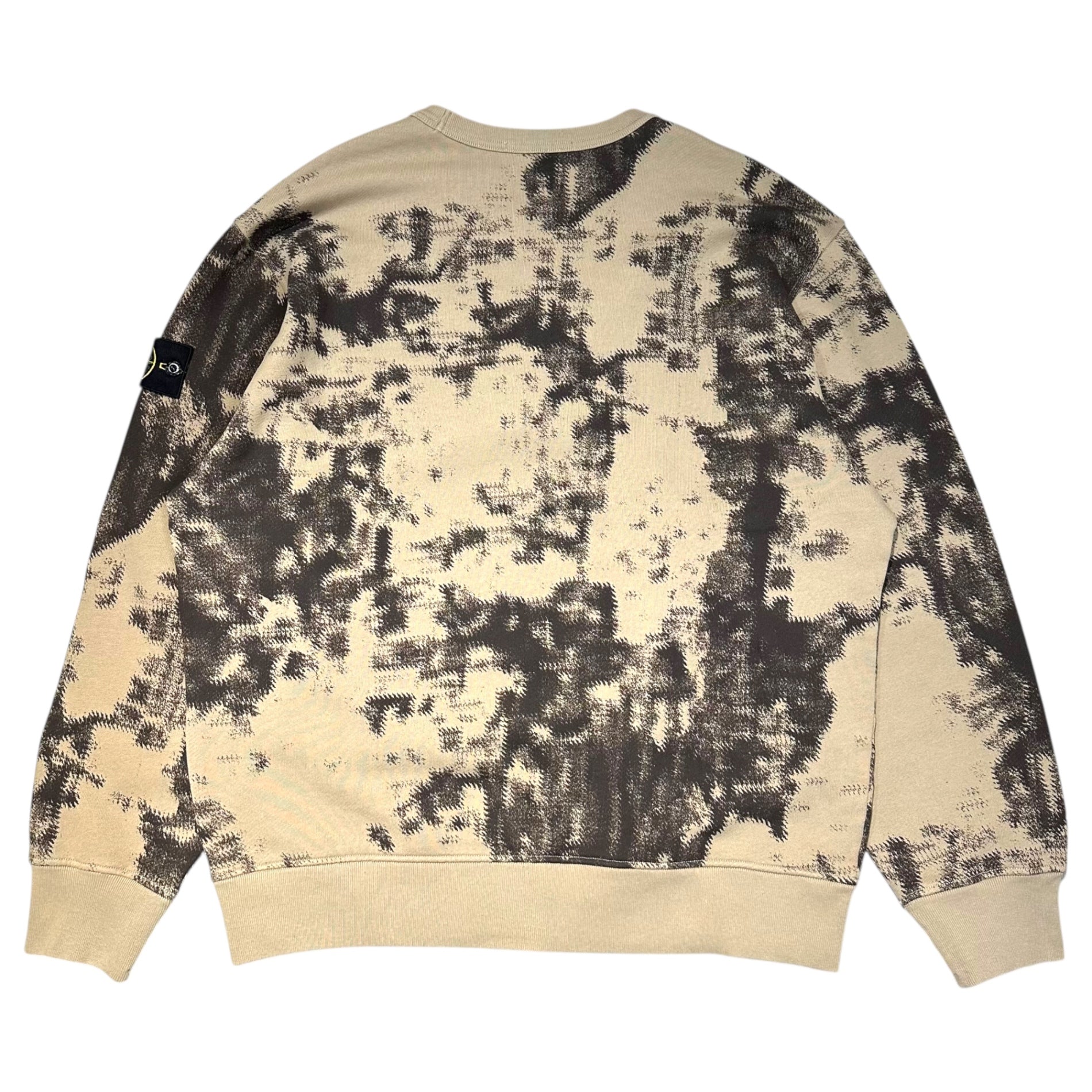 STONE ISLAND(ストーンアイランド) 24AW EARTH MAPPING CAMO SWEAT アーシング マッピング カモフラージュ スウェット 8115669E3 XL ベージュ×ブラウン