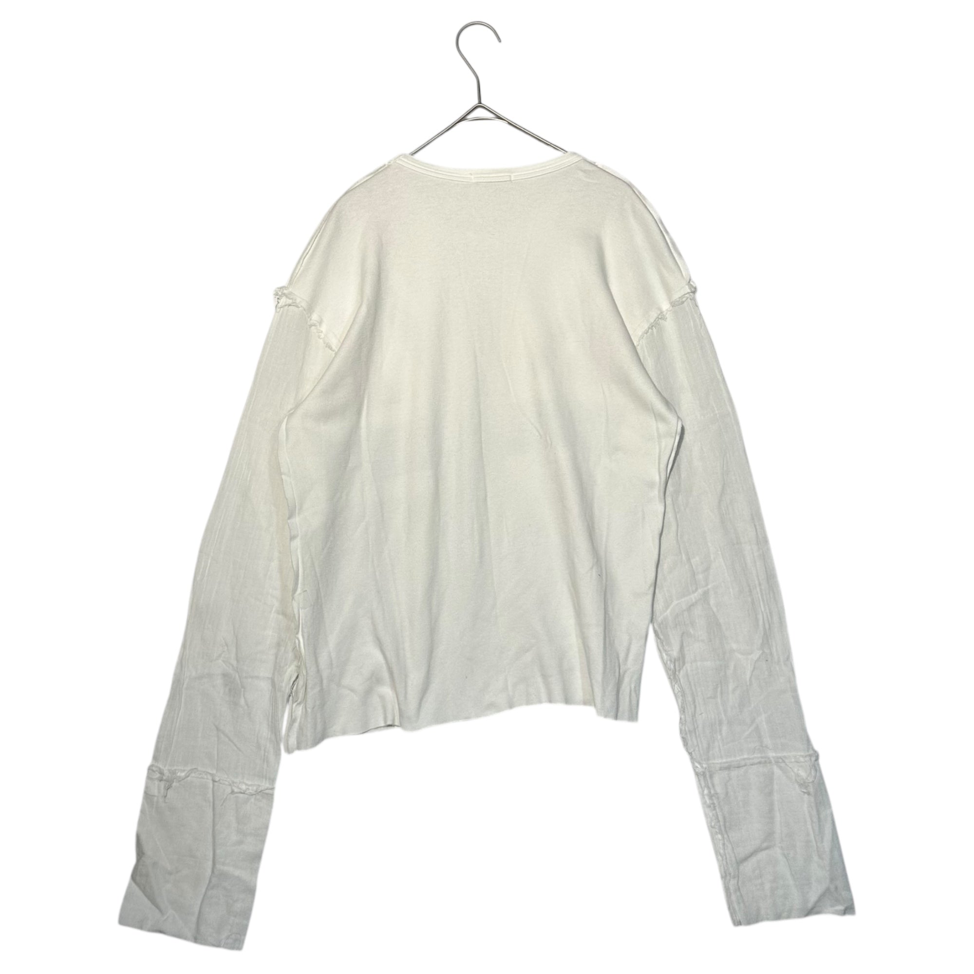 MILKBOY(ミルクボーイ) 70~80's Union Jack Gauze Sleeve Docking Punk Shirt 70年~80年代 ユニオンジャック ガーゼ スリーブ ドッキング パンク シャツ FREE ホワイト 初期生産アイテム 稀少