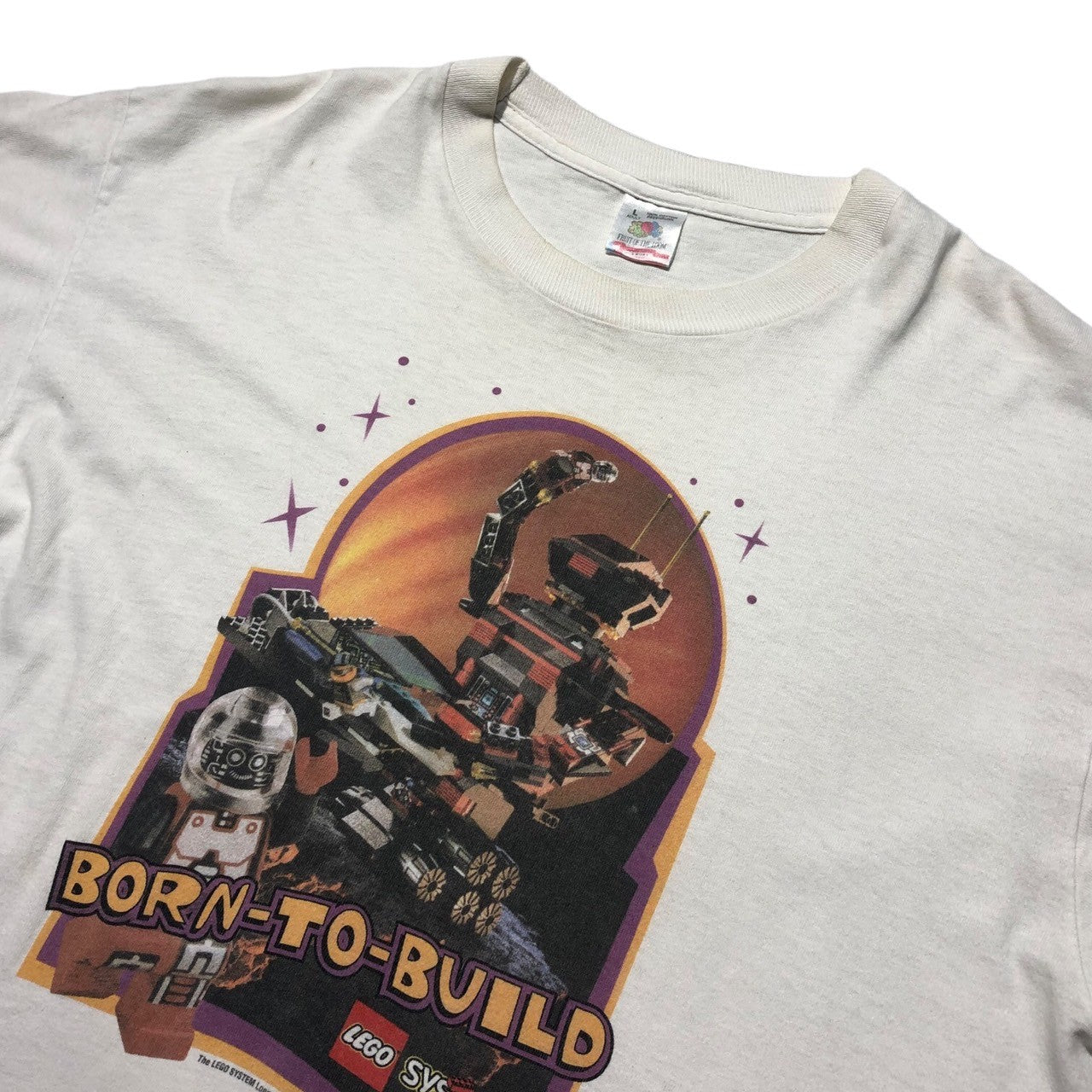 VINTAGE(ヴィンテージ) 90's LEGO ROBO RIDER TEE レゴ ロボライダー Tシャツ 90年代 L ホワイト フルーツボディ