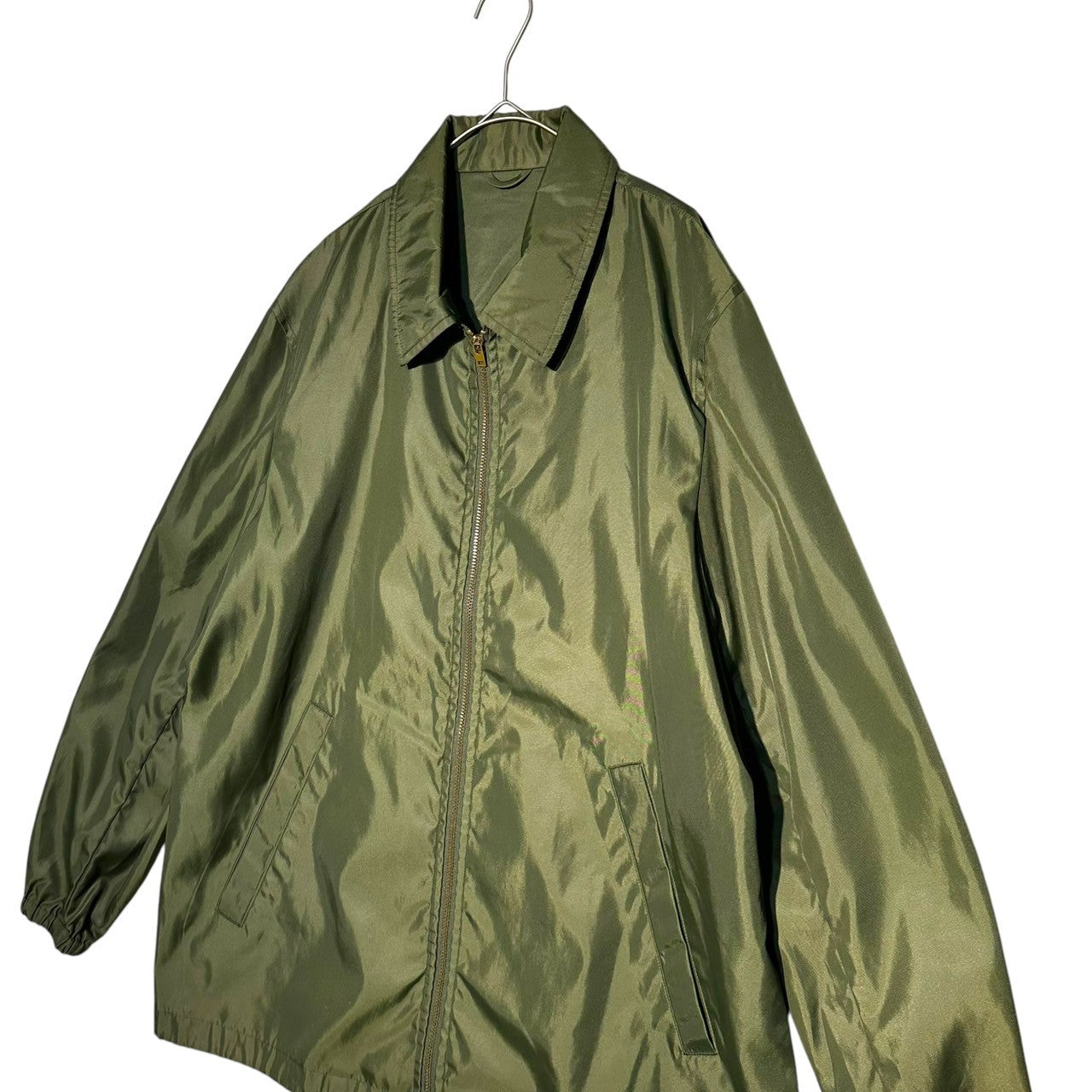 COMME des GARCONS HOMME(コムデギャルソンオム) 99AW back logo zip-up coach jacket バックロゴ ジップアップ コーチ ジャケット 田中オム HJ-1007070 FREE カーキ AD1999