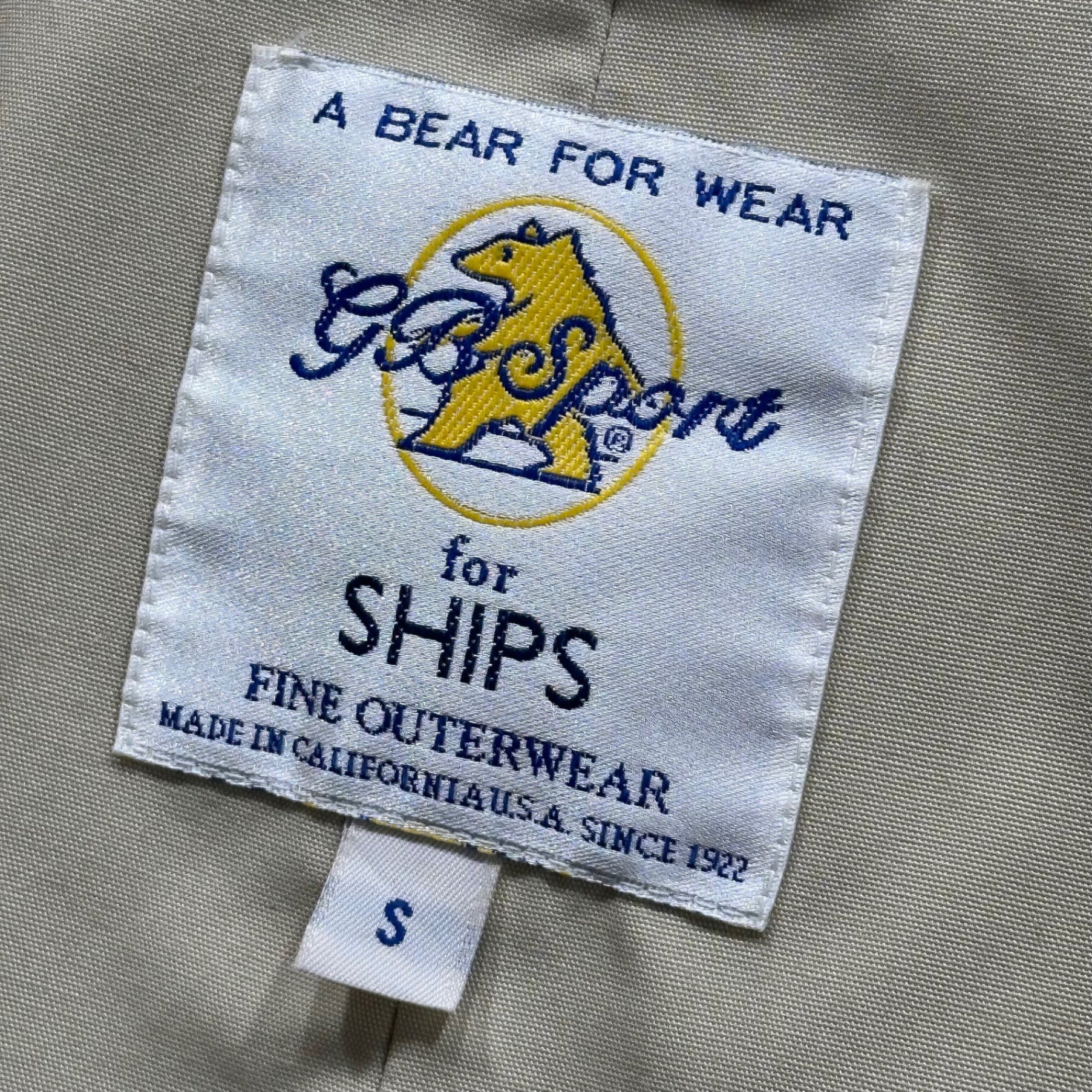 GBSPORT for SHIPS(ジービースポーツ × シップス) Cotton L/S Work Jacket コットン 長袖 ワークジャケット S ベージュ