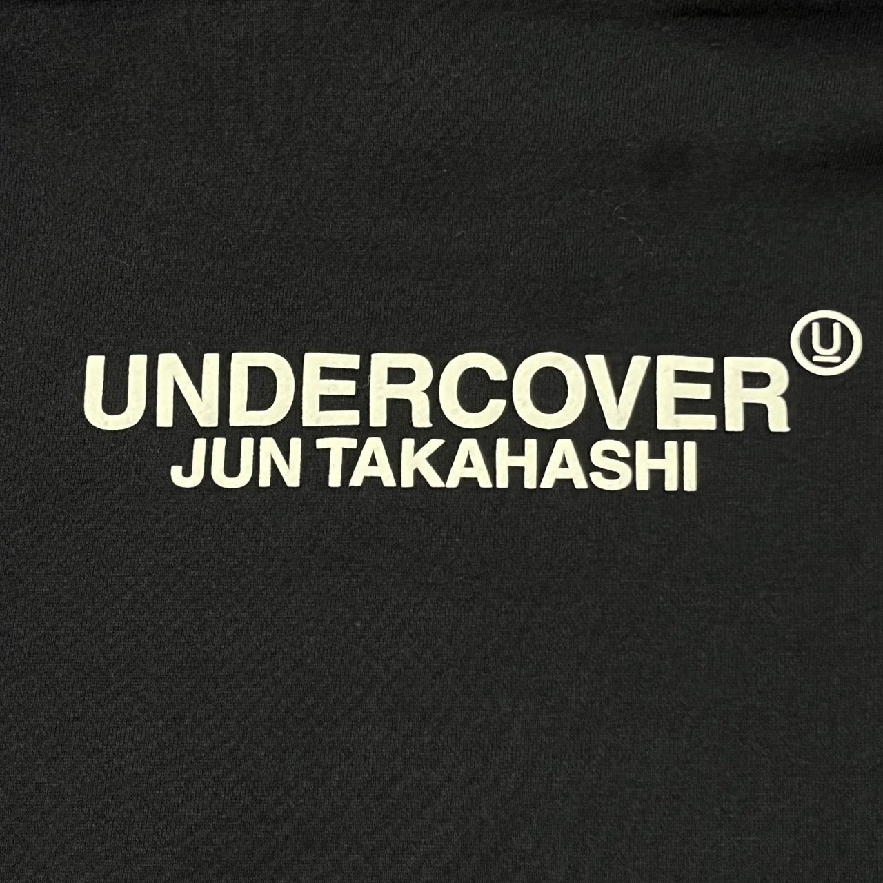 UNDERCOVER(アンダーカバー) 20AW 隠密ロゴ プリント プルオーバー パーカー UCZ4893 5(XL程度) ブラック×ブルー