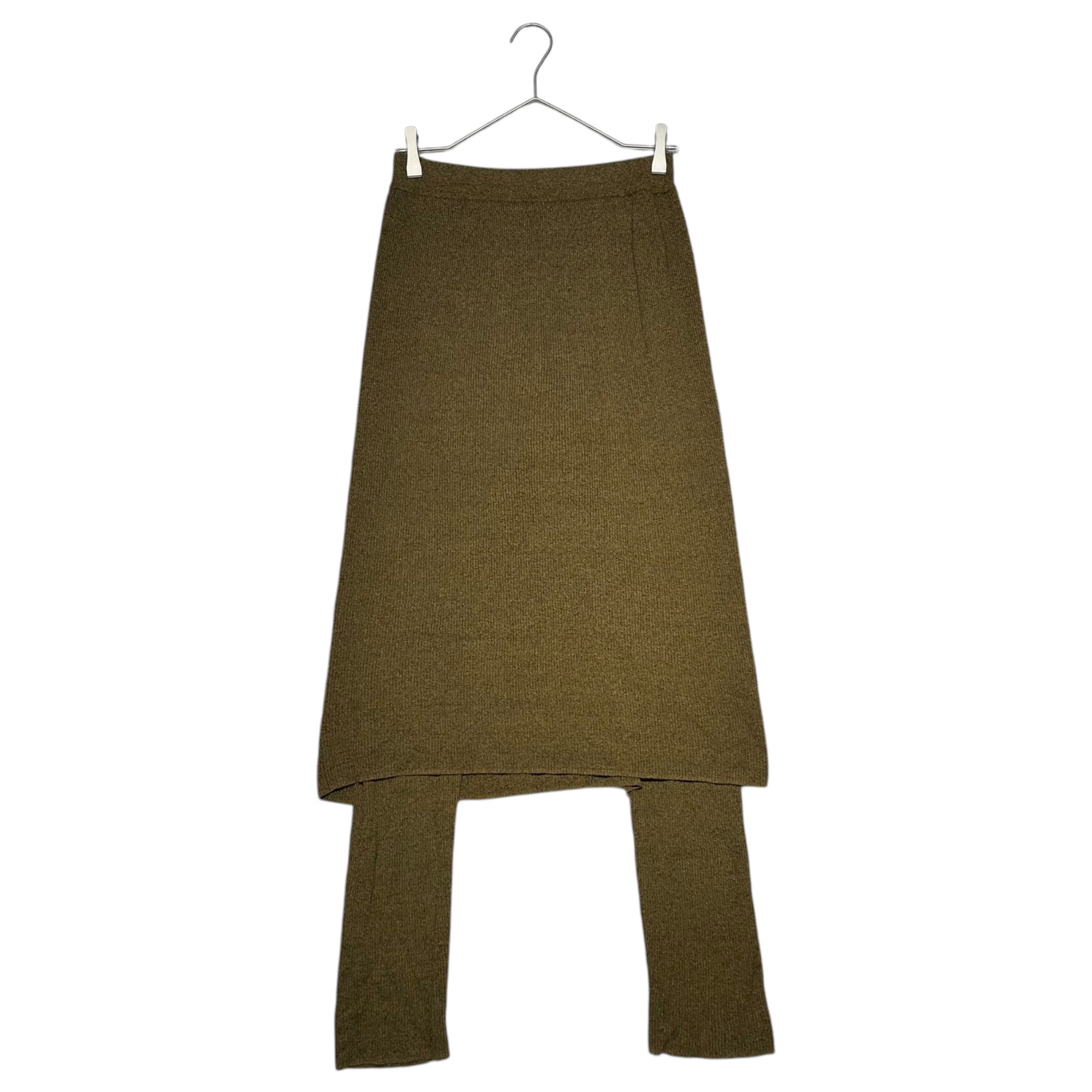 BEAUTY&YOUTH(ユナイテッドアローズビューティー&ユース) BY コットン ナイロン リブ スカート スパッツ パンツ 1624-199-3650 FREE ブラウン