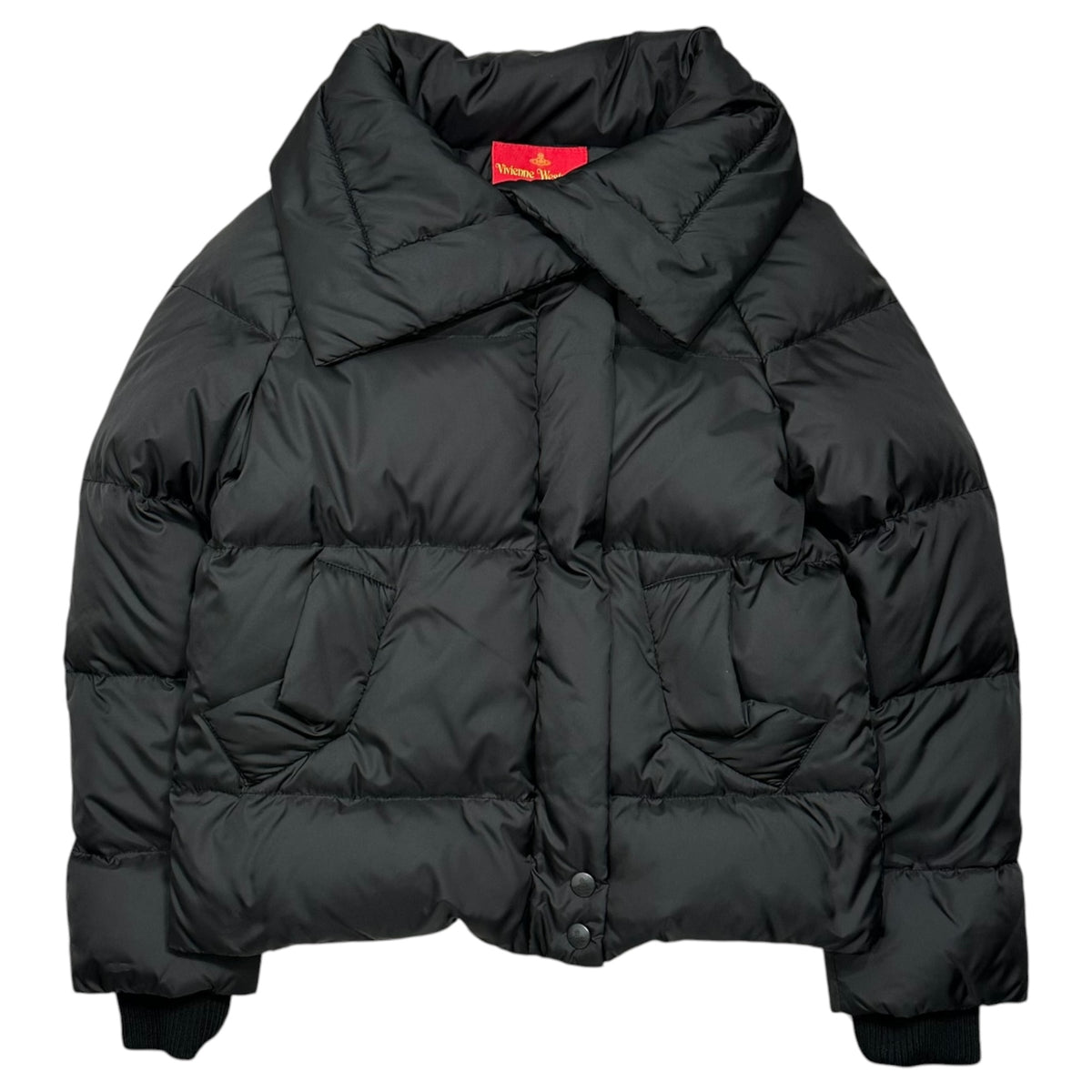 Vivienne Westwood RED LABEL(ヴィヴィアンウエストウッドレッドレーベル) Big-Collar Down Jacket ビッグ カラー ダウン ジャケット 17-01-422001 2 ブラック