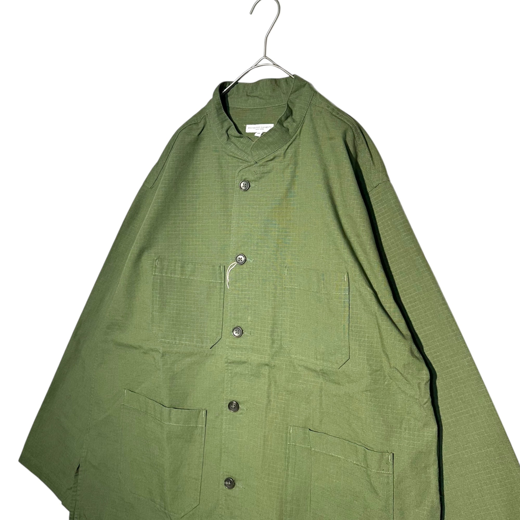 Engineered Garments(エンジニアードガーメンツ) 22SS Dayton Shirt Olive Cotton Ripstop デイトン シャツ リップストップ ミリタリー ジャケット M カーキ
