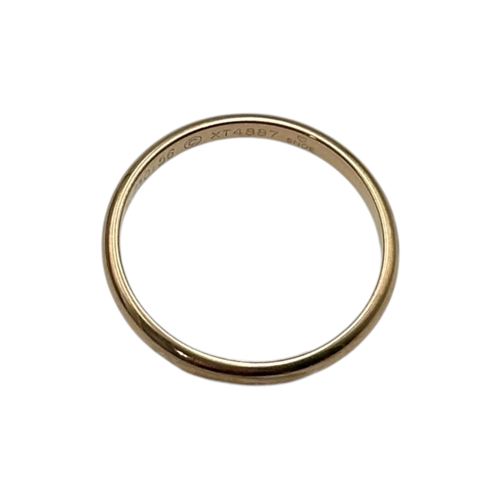Cartier(カルティエ) Band Ring Pink Gold バンド リング ピンクゴールド XT4887 56(国内サイズ15.5号程度) ピンクゴールド 750(K18) 2.3g