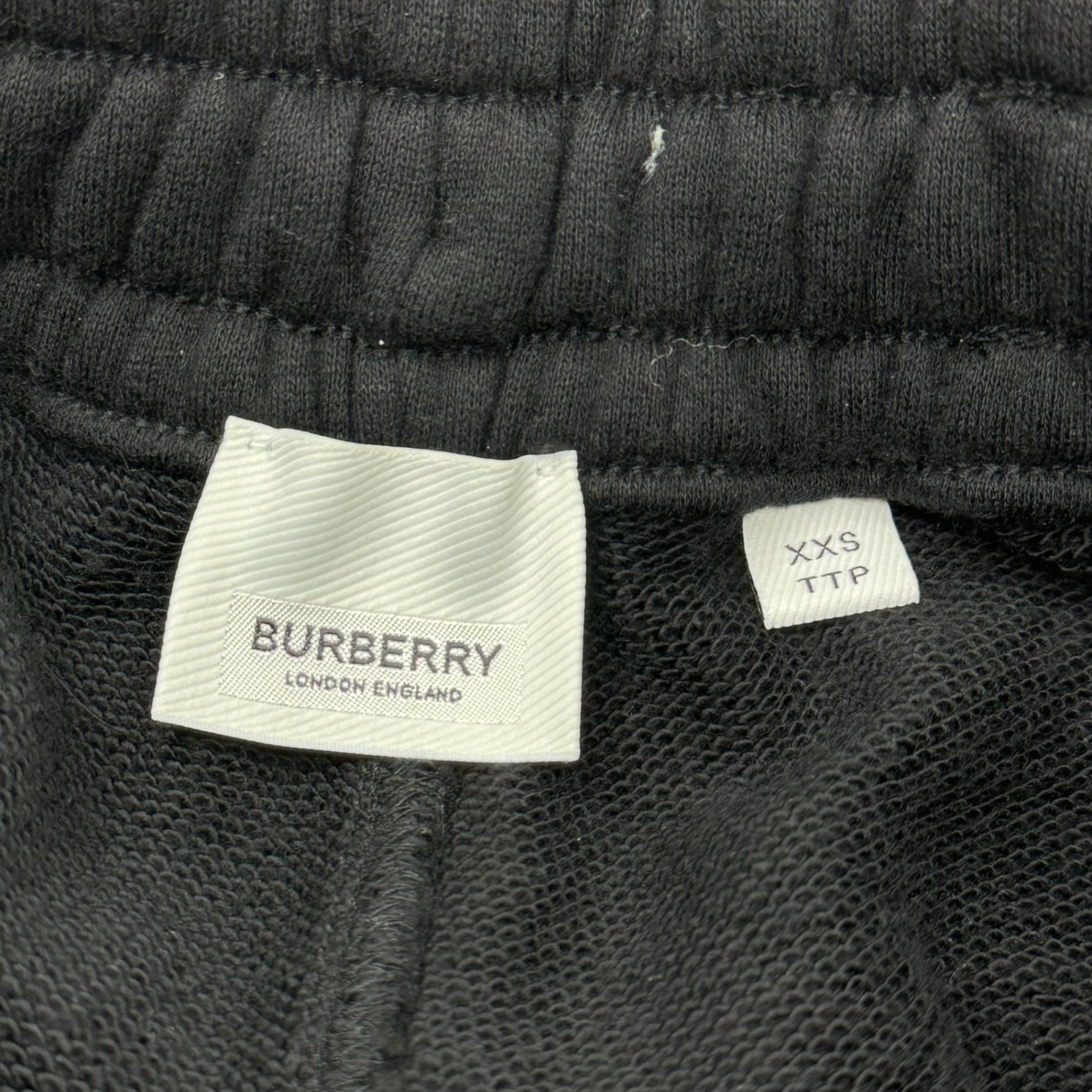 BURBERRY(バーバリー) Club Patch Logo Sweatpants サークル ワッペン ロゴ スウェット パンツ 8037983 XXS ブラック ジョガー