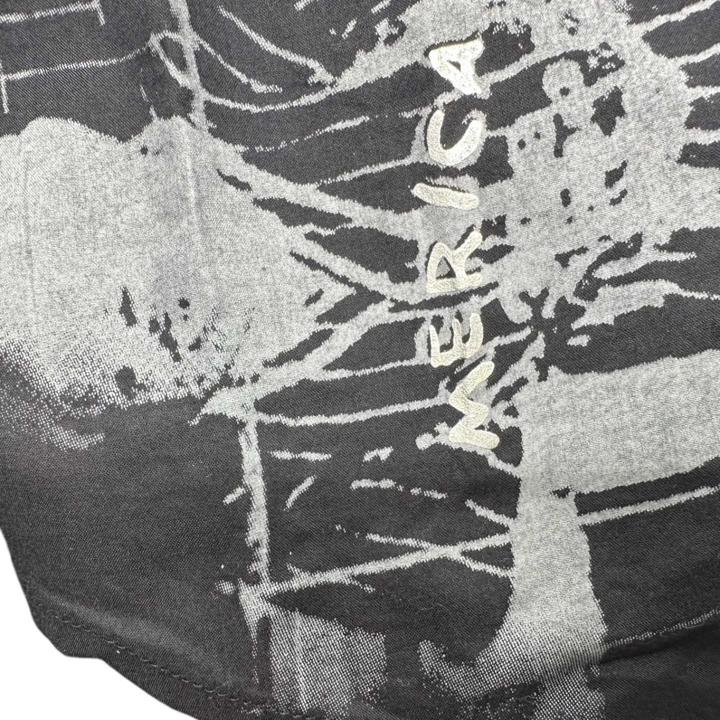 MARITHE FRANCOIS GIRBAUD(マリテフランソワジルボー) 00's Graphic Print L/S Shirt グラフィック プリント 比翼 長袖 シャツ M5-5224 L ネイビー Y2K