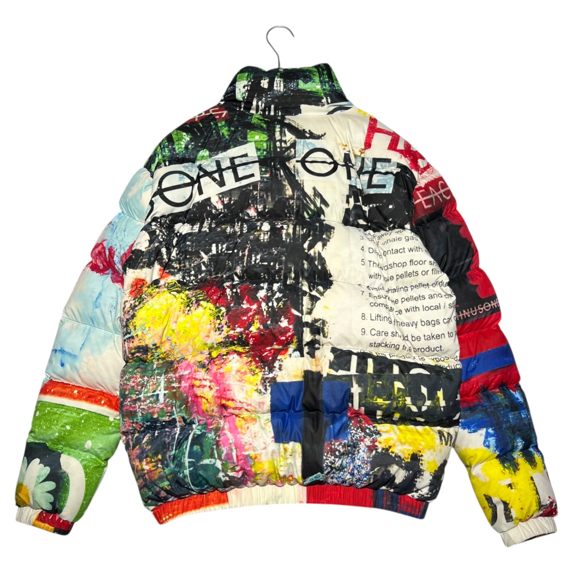 peaceminusone(ピースマイナスワン) Anarchy graphic down jacket アナーキー グラフィック ダウン ジャケット S マルチカラー G-DRAGON ジードラゴン K-POP 韓国限定
