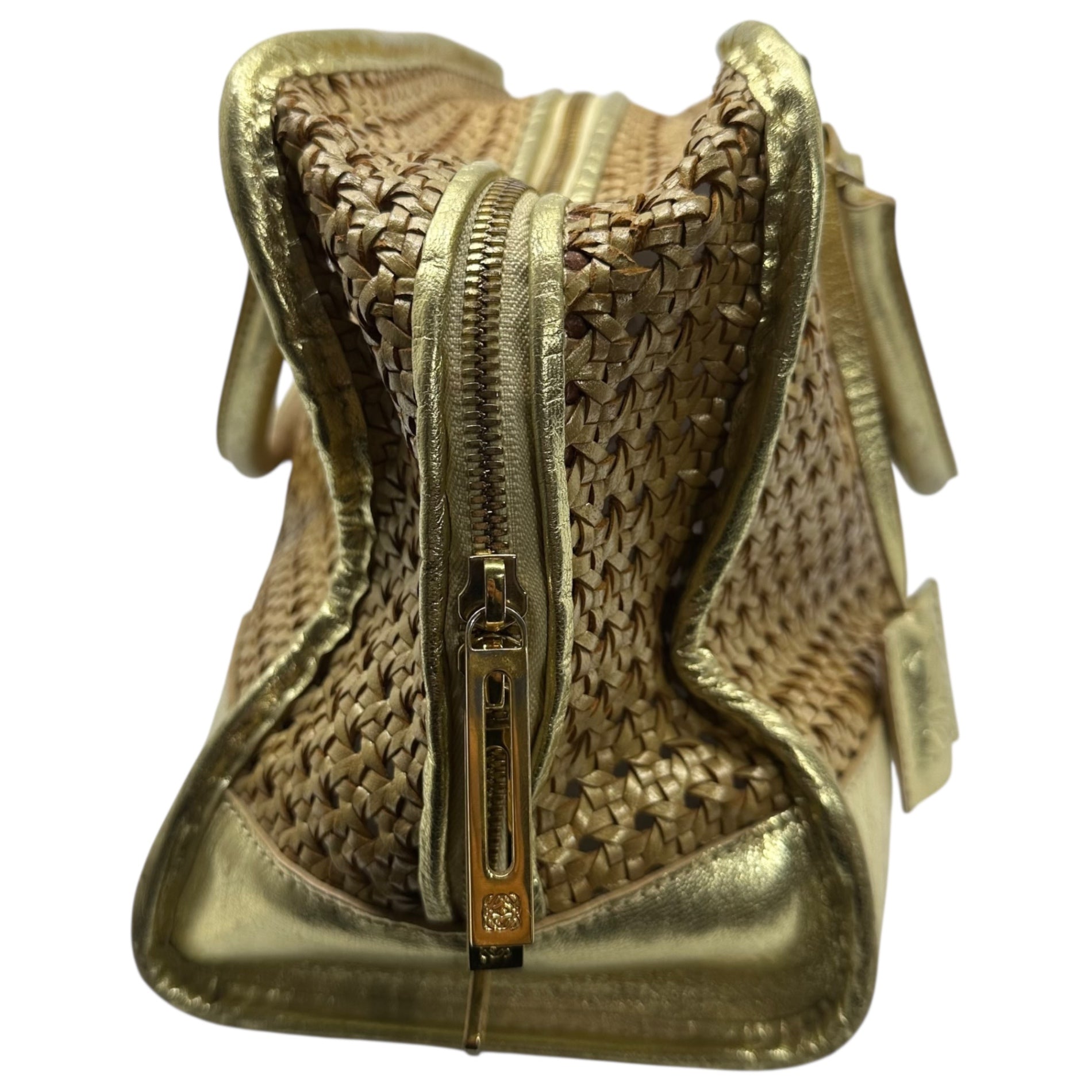 LOEWE(ロエベ) AMAZONA36 Gold Mesh Bag アマソナ 36 ゴールド メッシュ ハンド バッグ ゴールド