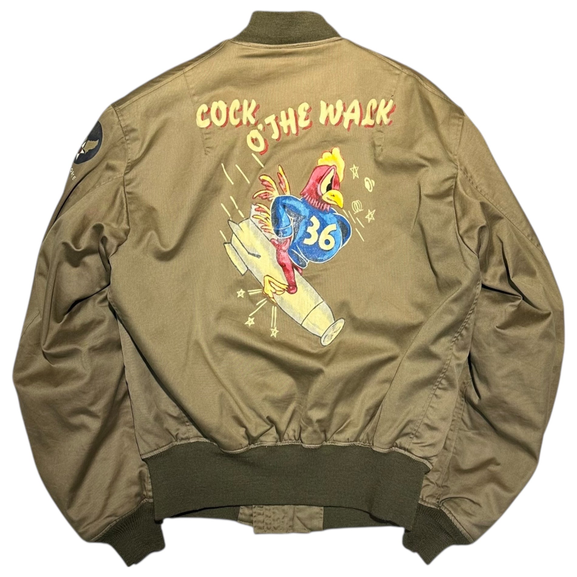 BUZZ RICKSON’S(バズリクソンズ) B-15A MOD モディファイド フライトジャケット 第388爆撃大隊 復刻 フライト ジャケット M13769 40(L程度) カーキ