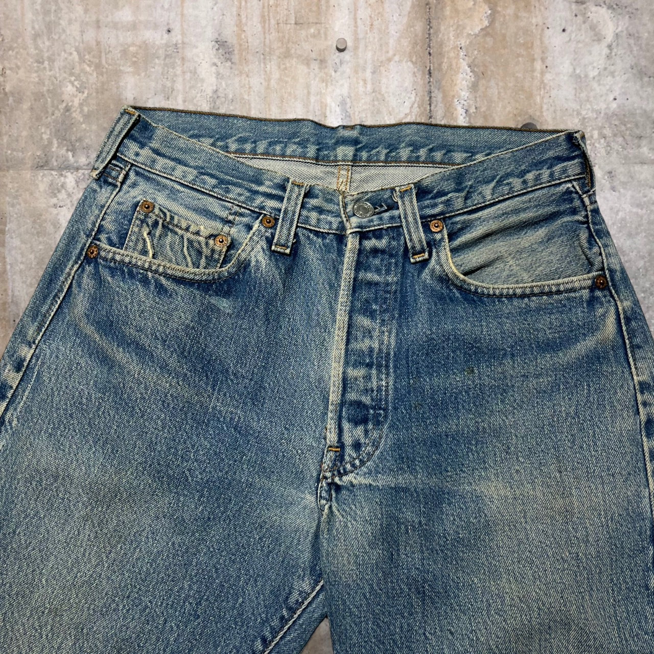 Levi's(リーバイス) 80's 501ストレートデニムパンツ 30 ブルー リサイズ 83年製造 バレンシア工場