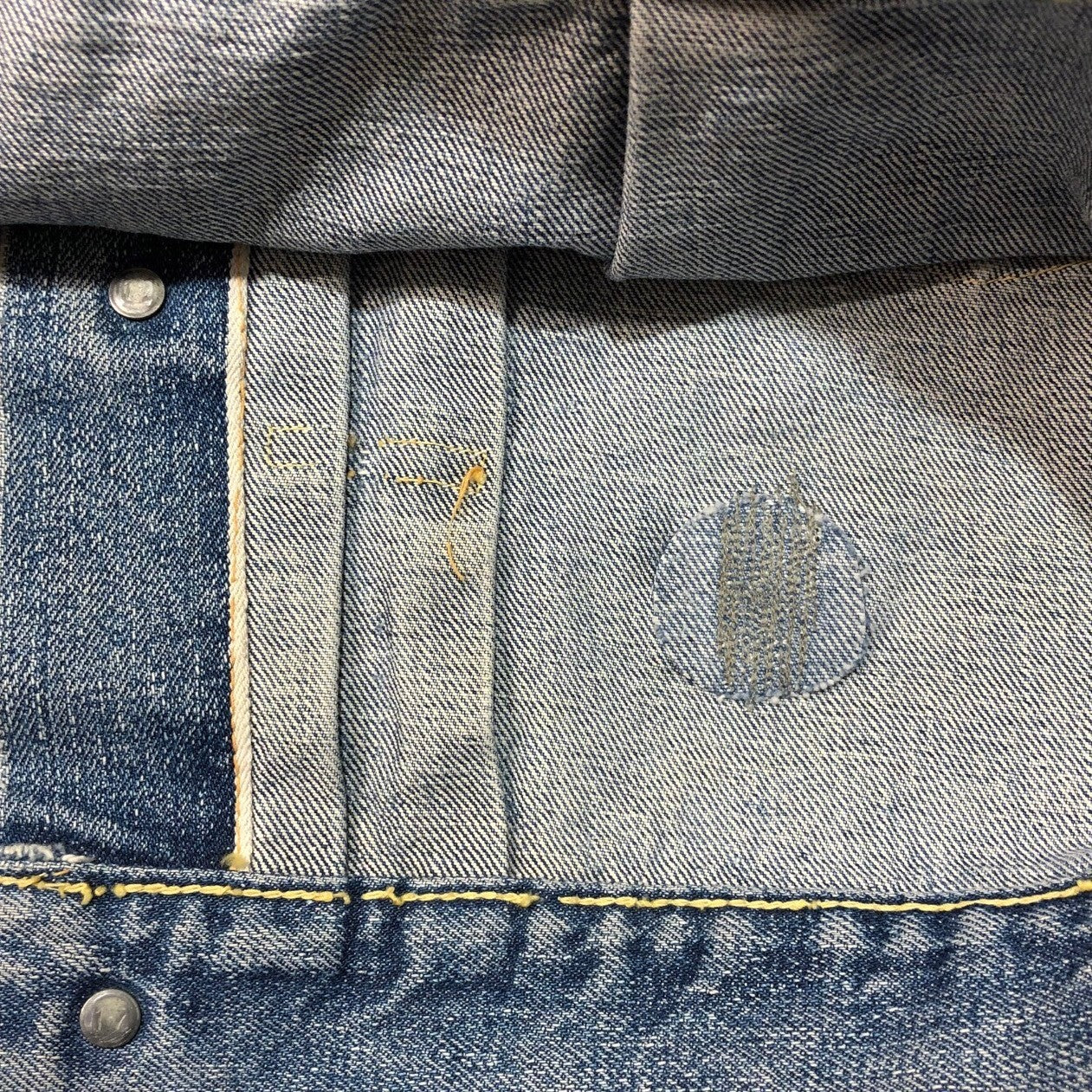 Levi's(リーバイス) 50's ~ 60's 507XX TYPE II trucker jacket 2nd セカンド デニム ジャケット ヴィンテージ 表記無し(L程度) インディゴ 裏ボタン17 50年代~60年代 オリジナル 両面タブ