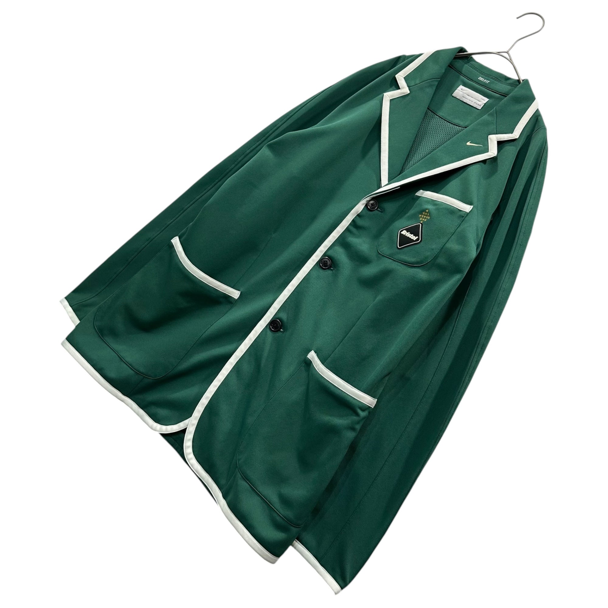 F.C.Real Bristol FCRB(エフシーレアルブリストル) Polyester School Tailored Jacket ポリエステル スクール テーラード ジャケット 197144 S5 BRV L グリーン