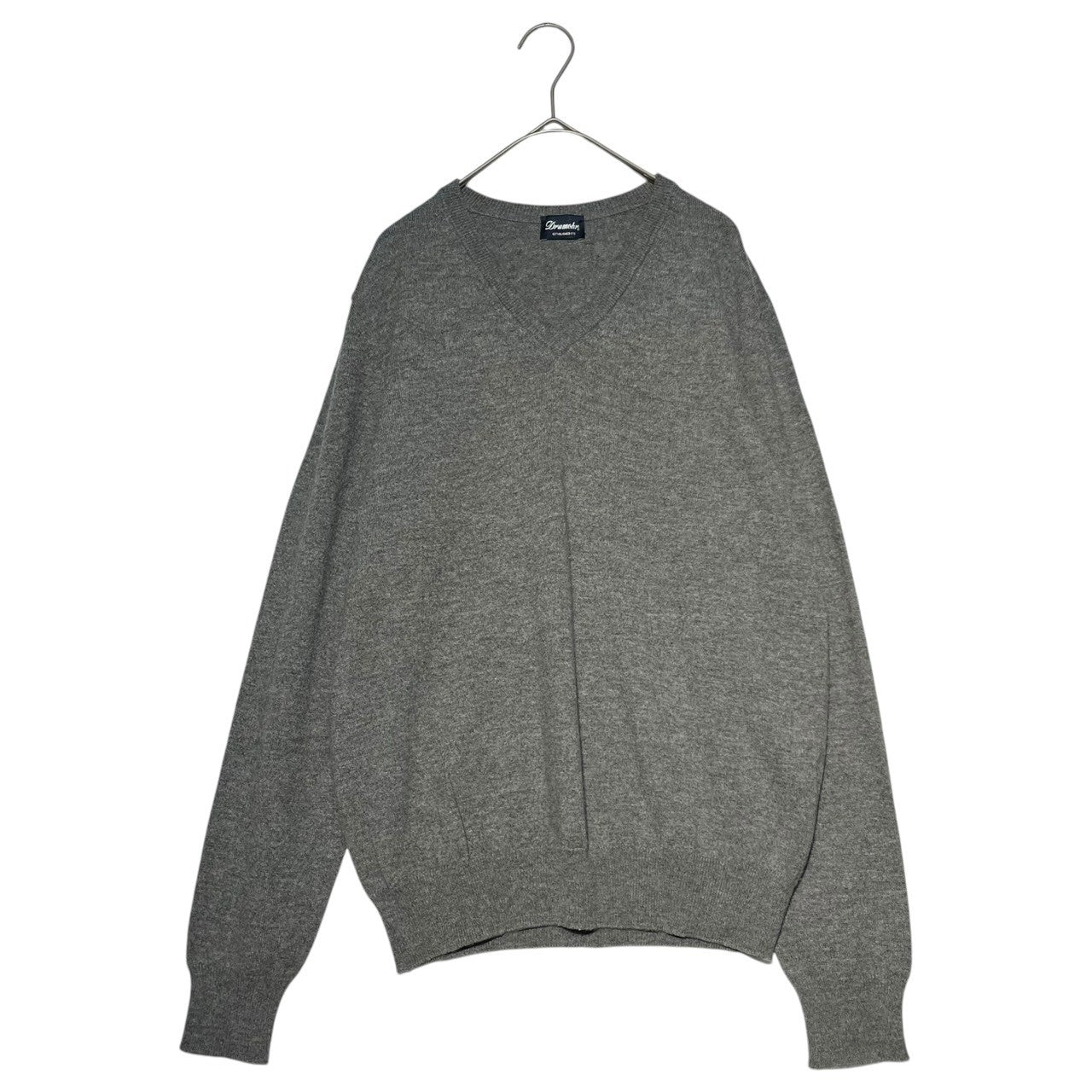 DRUMOHR(ドルモア) ウール カシミヤ Vネック ニット 46 グレー 21-15-0115-899