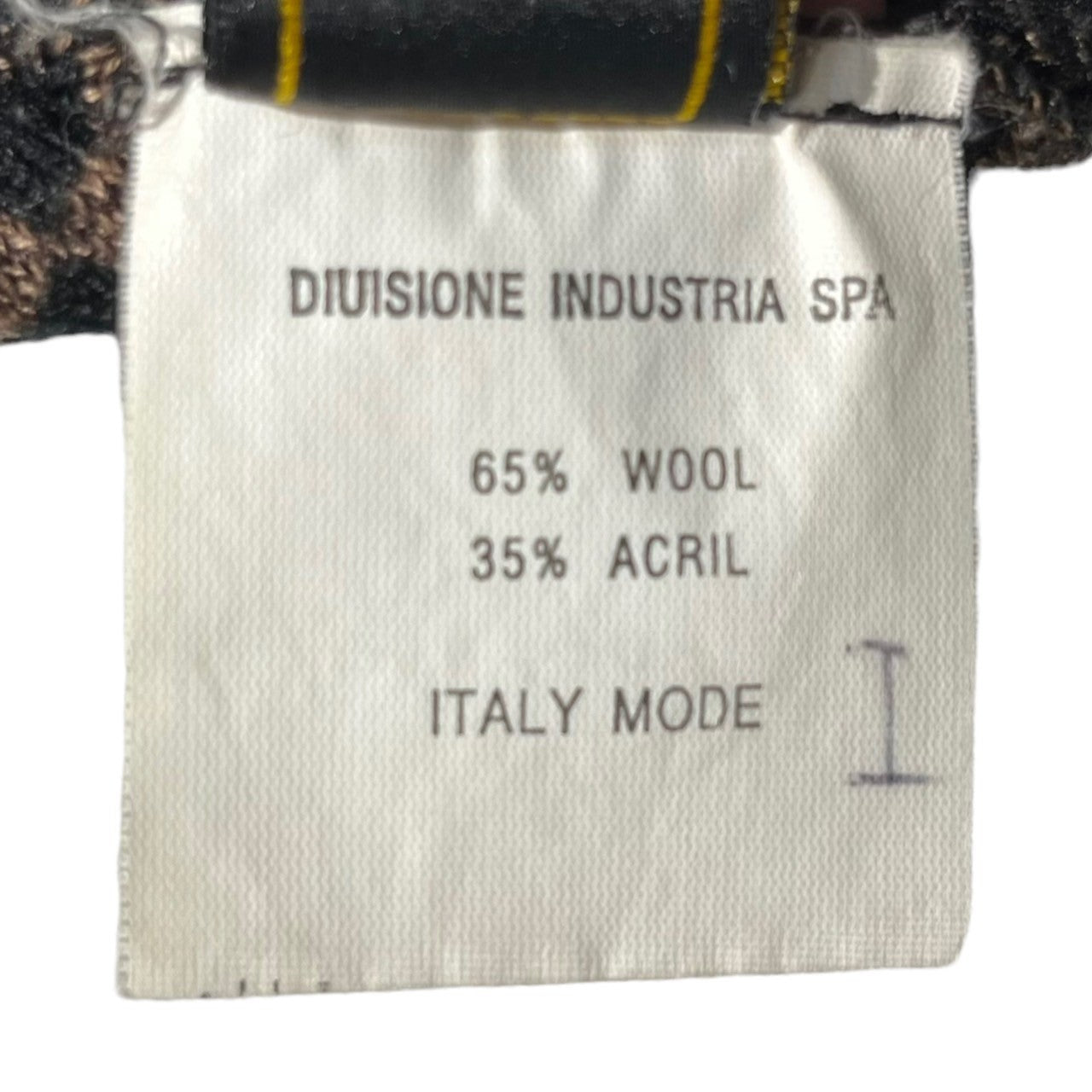 FENDI(フェンディ) 90's Zucca pattern striped turtleneck knit ズッカ柄 タートルネック ニット 表記無し(M~L程度) ブラウン×ブラック 90年代 ヴィンテージ OLD