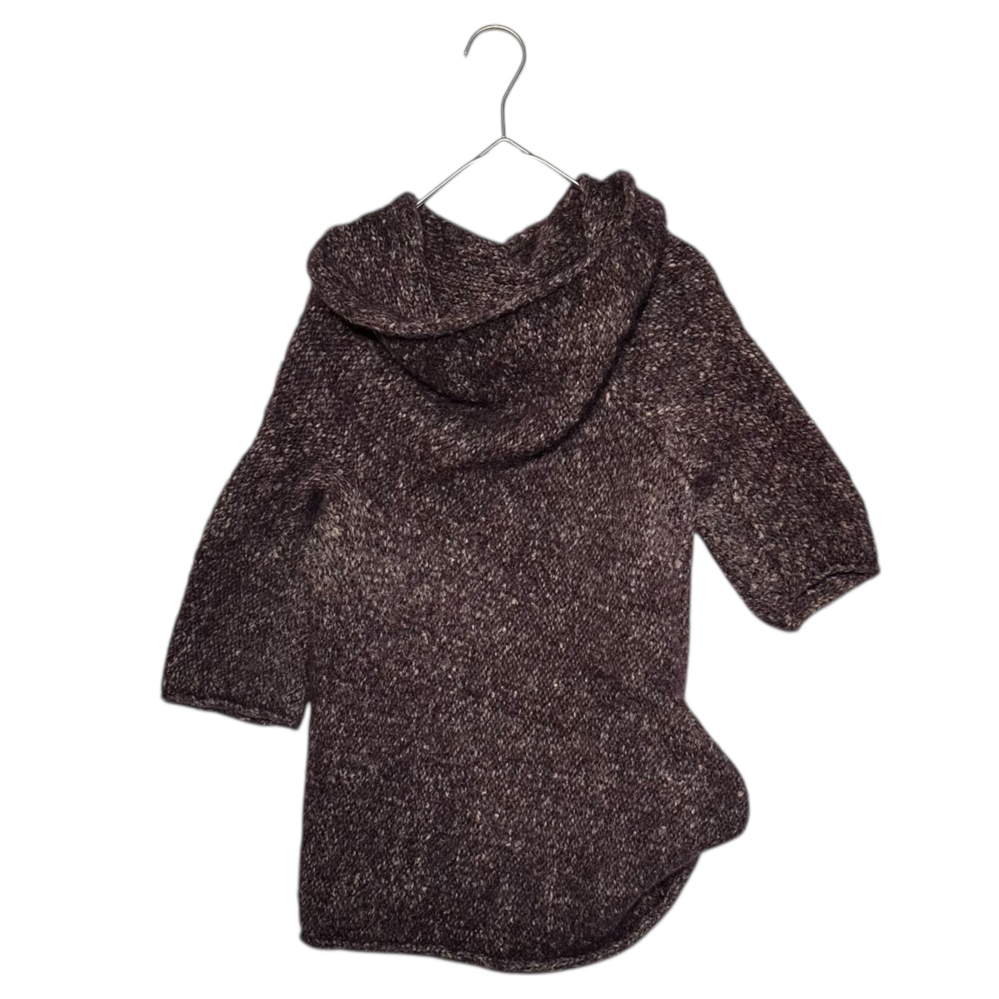 Y's(ワイズ) 00AW Wide Neck Modified S/S Knit ワイドネック 変形 半袖 ニット YT-K16-979 3(L程度) パープル 2000AW 00's