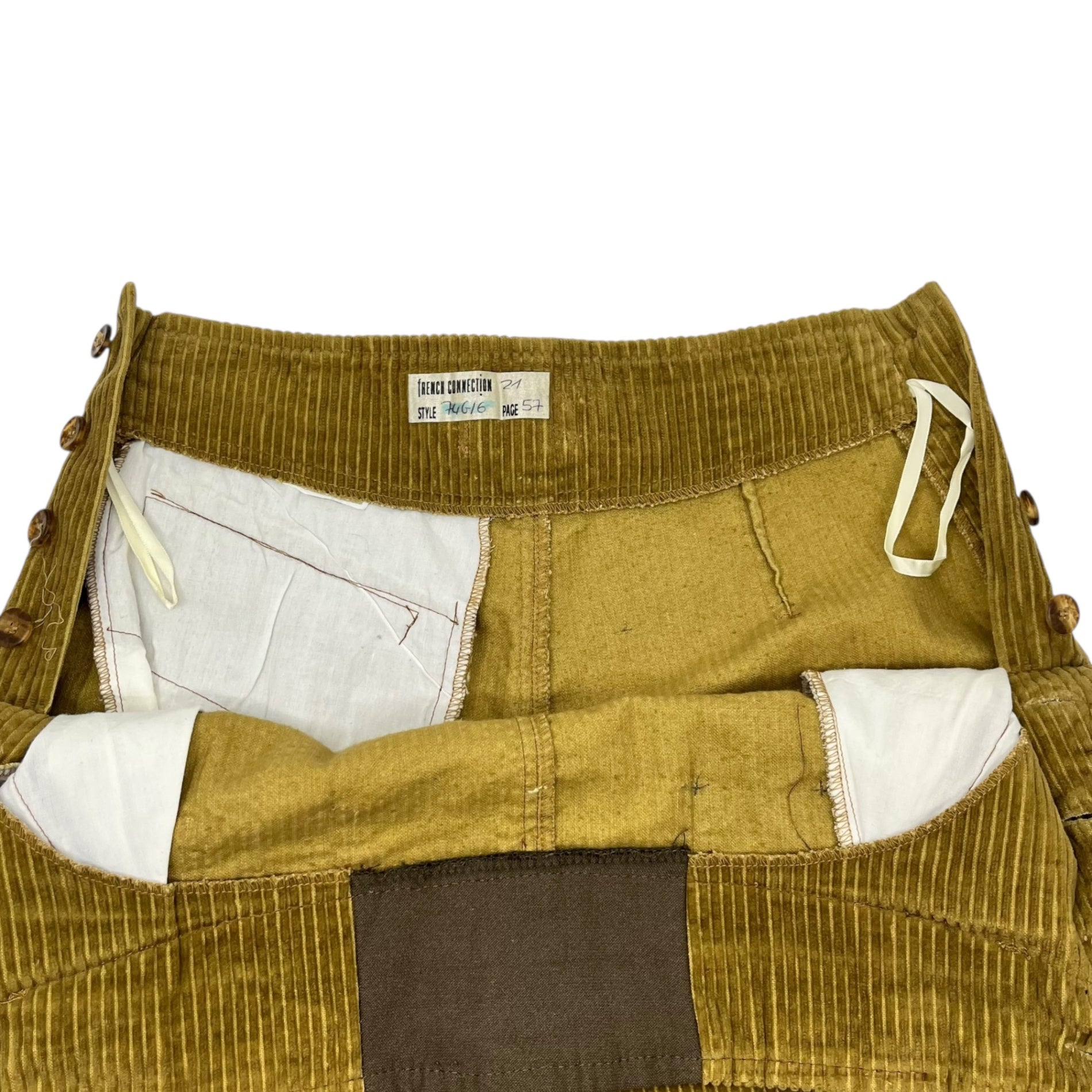 Euro vintage(ヨーロッパヴィンテージ) コーデュロイ素材のジョッパーズ切替パンツ M~L程度 ブラウン