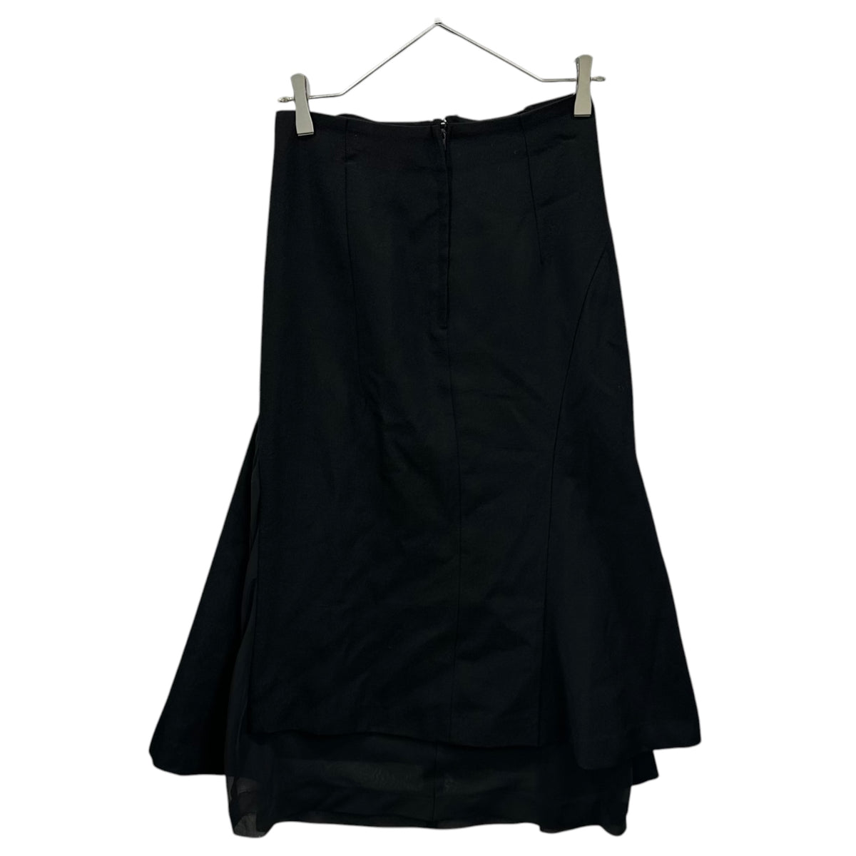 COMME des GARCONS(コムデギャルソン) 1997AW Sheer-Panel Wool Long Skirt シアー 切替 ウール ロング スカート GS-04009S S ブラック AD1997 90s アーカイブ