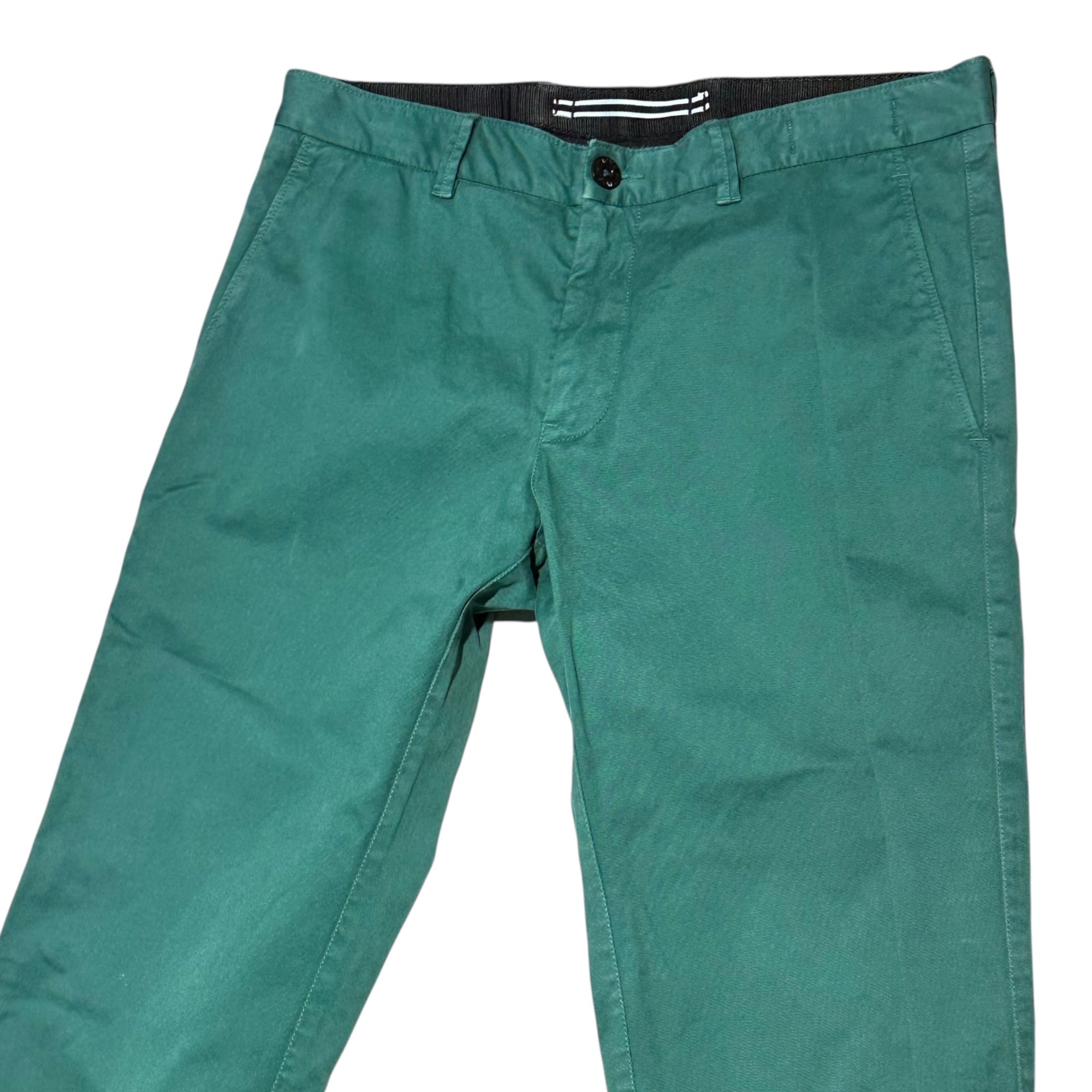 STONE ISLAND(ストーンアイランド) 15AW TYPE RE Cotton Stretch Straight Pants コットン ストレッチ ストレート パンツ 63153AZLN W33 グリーン