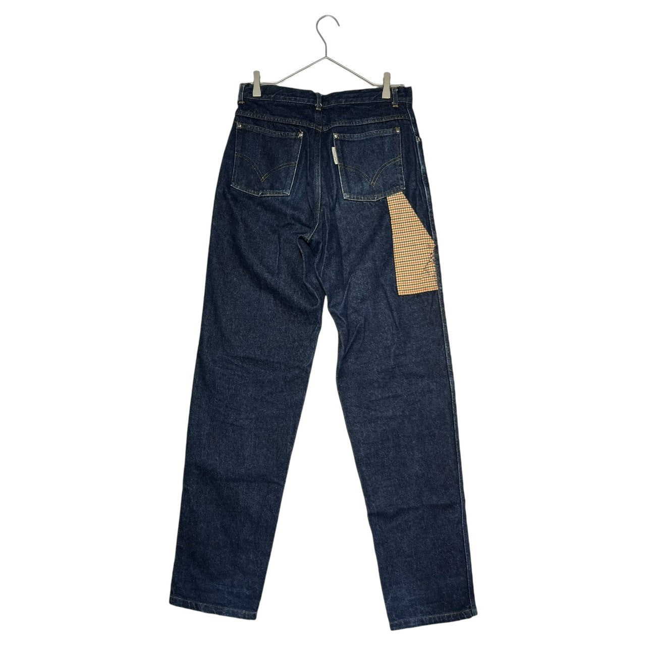 COMME des GARCONS HOMME(コムデギャルソンオム) 90's back check pocket straight denim pants バック チェック ポケット ストレート デニム パンツ HP-05015 M インディゴ 90年代 ヴィンテージ